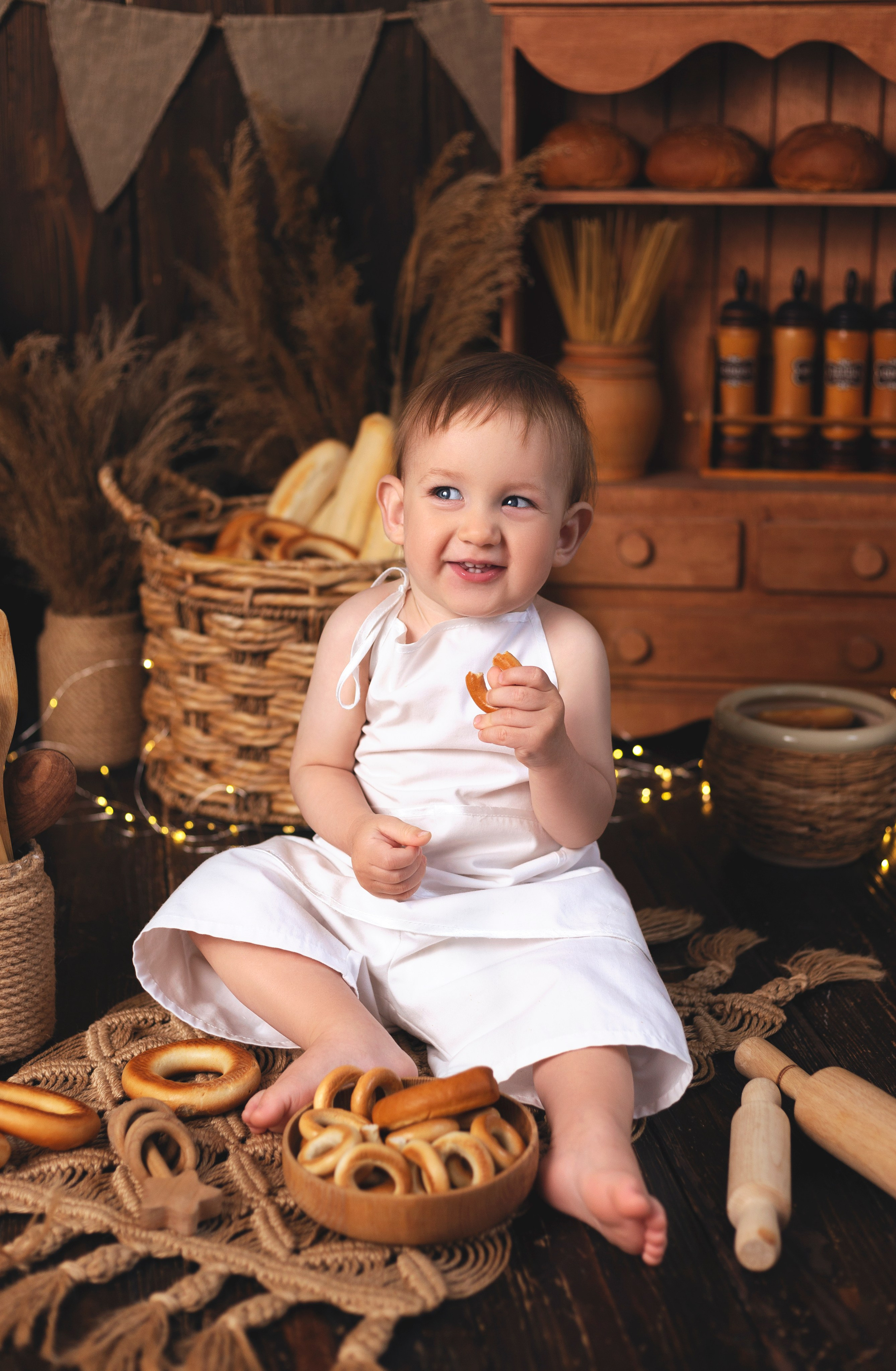 Паша Первый годик. Фотограф беременных и новорождённых в Краснодаре