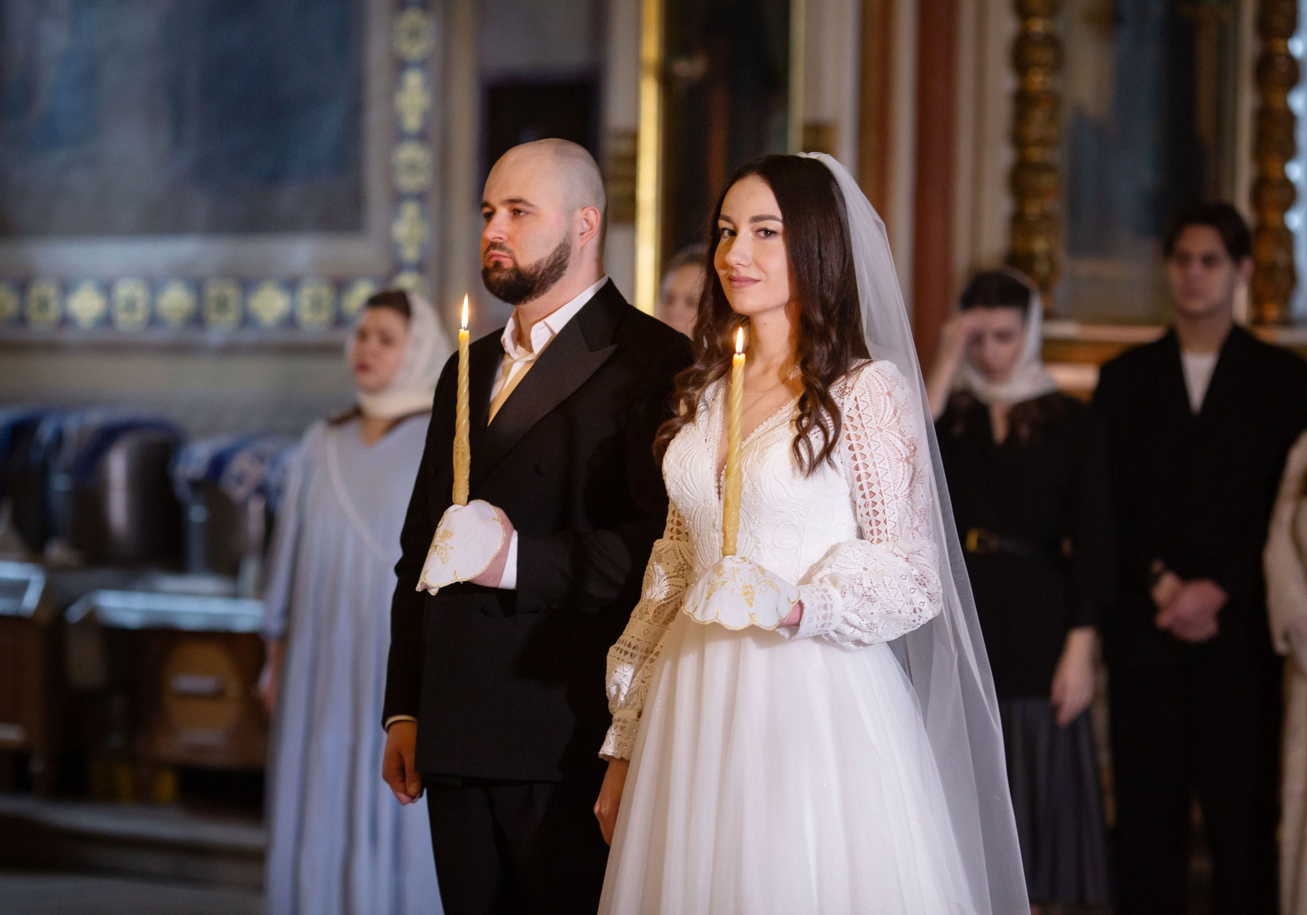Венчание Дмитрий и Елена Воскресенский храм. Семейный и детский фотограф Анна Петракова