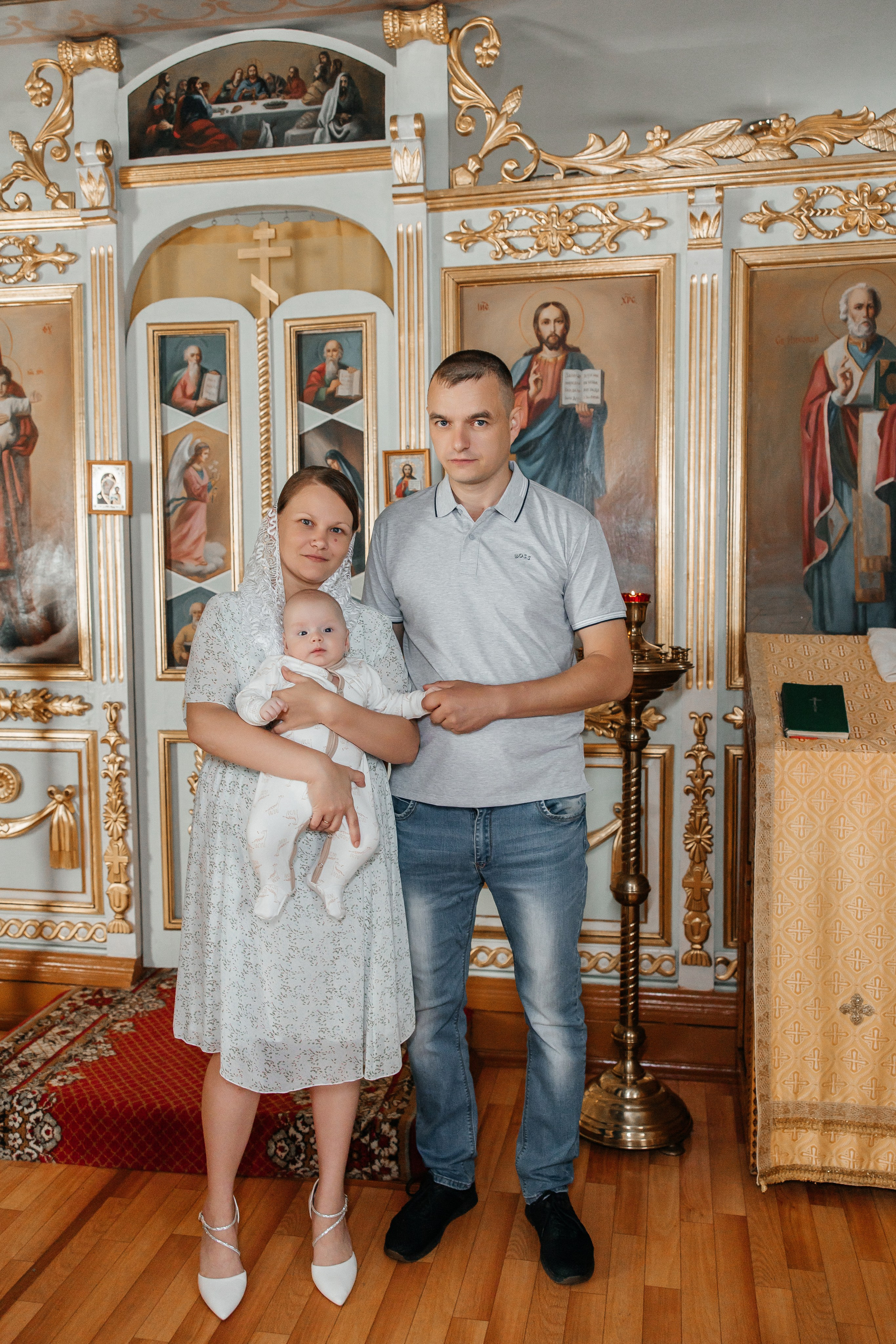 Таинство Крещения Ивана. Храм в честь иконы Божией Матери «Всех скорбящих Радость». Семейный фотограф в Рязани и Рязанской области