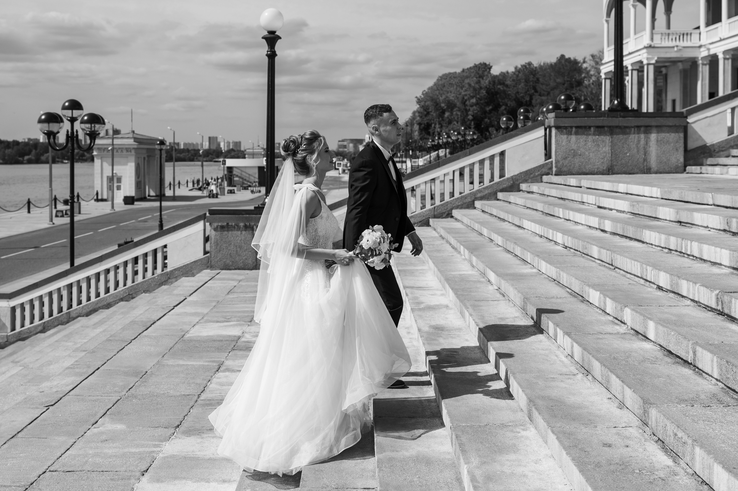 Свадебная фотосессия Северный речной вокзал. Свадебный фотограф Москва Юрий Кульман