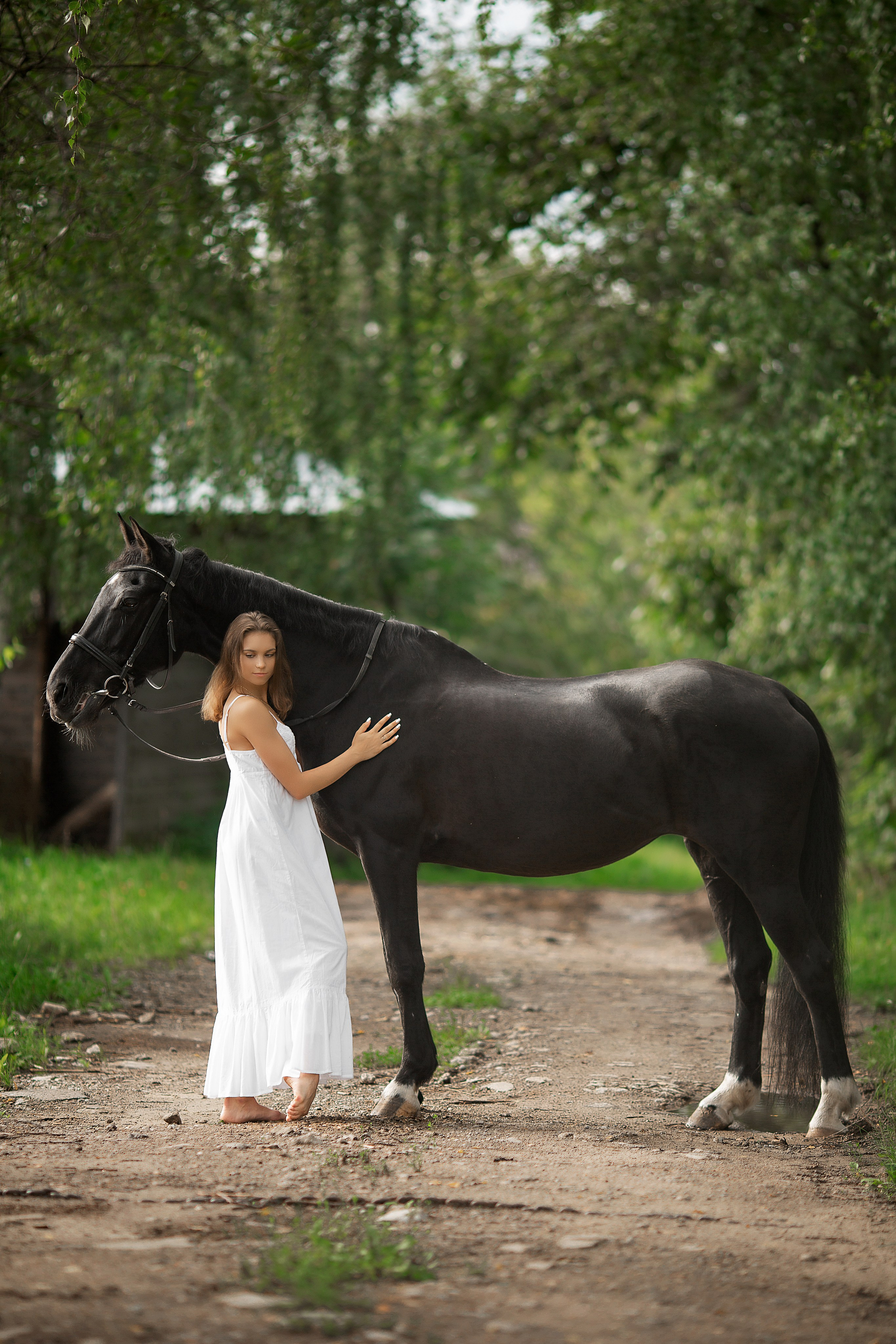 Влада и Жасмин. Фотосессия с лошадьми в Нижнем Новгороде
