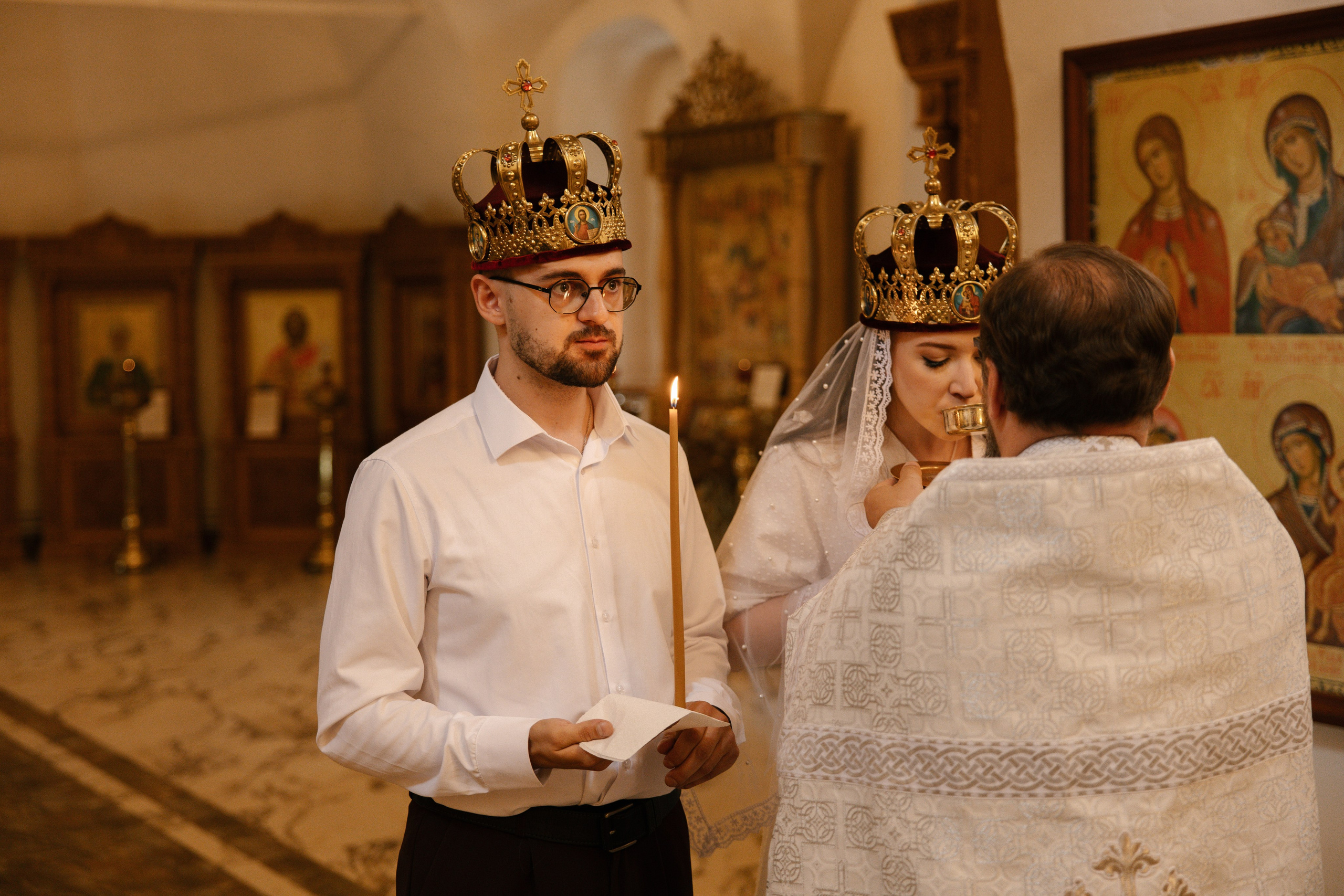 Таинство венчания Сергея и Дарьи. Фотограф Сотникова Вероника