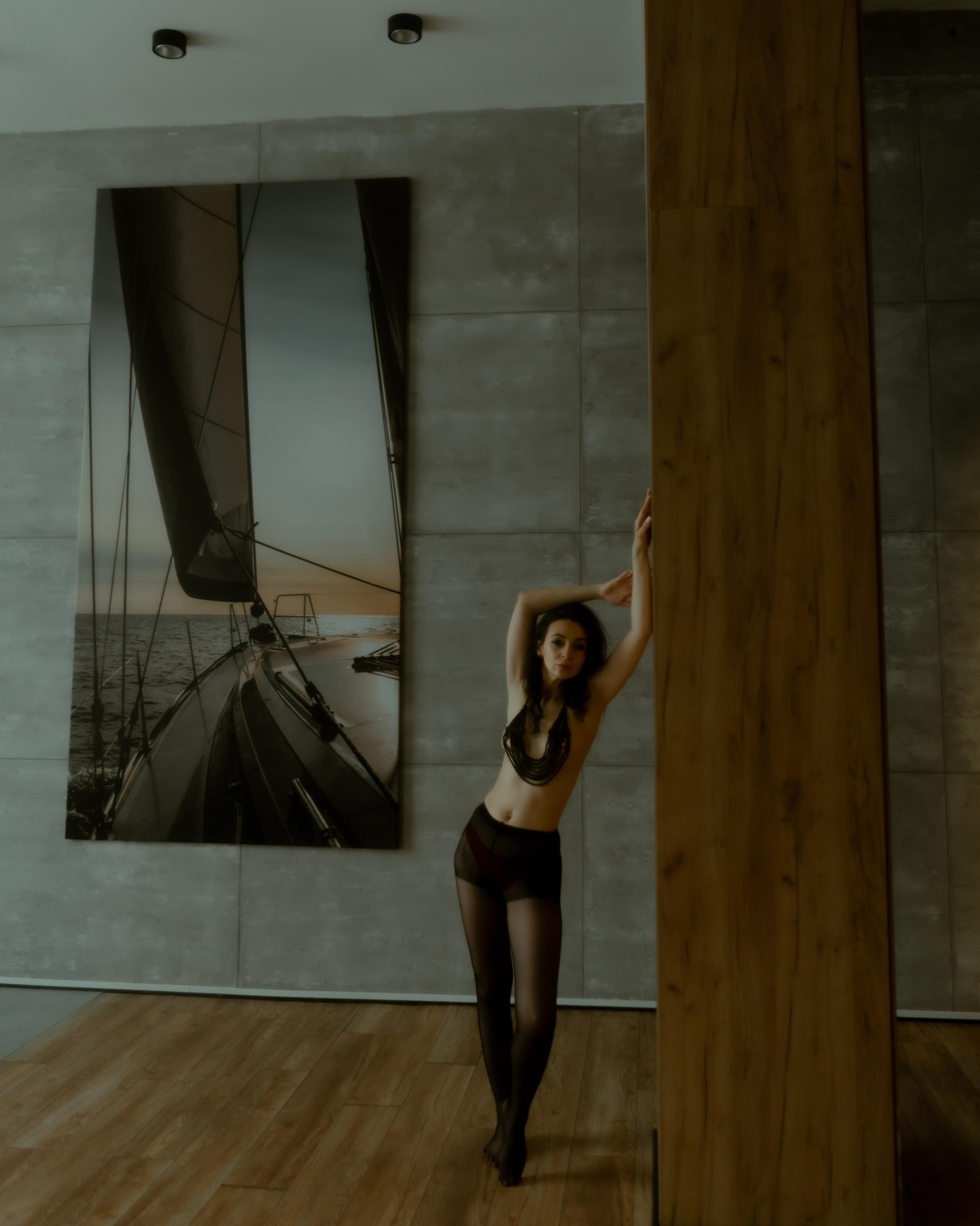 Кадр в белье, будуарная съёмка с естественным светом, Санкт-Петербург