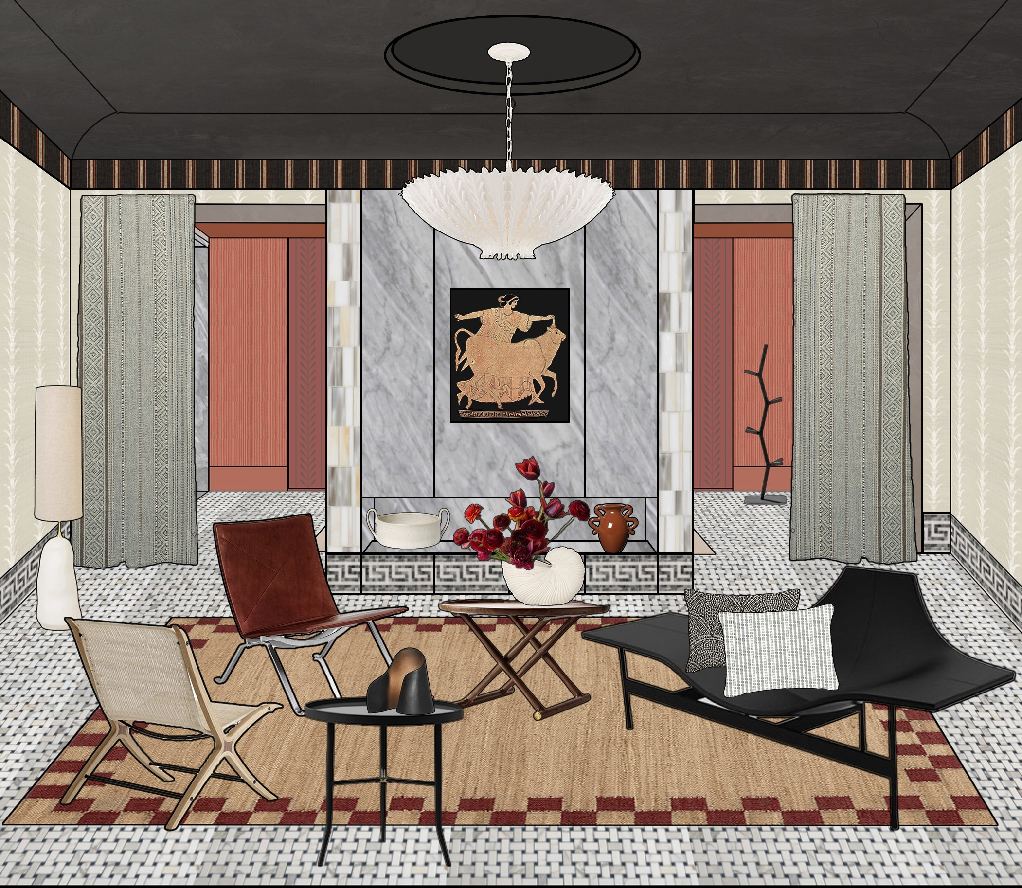 Various projects for decorating individual rooms. SHAIMERDINOVA INTERIORS