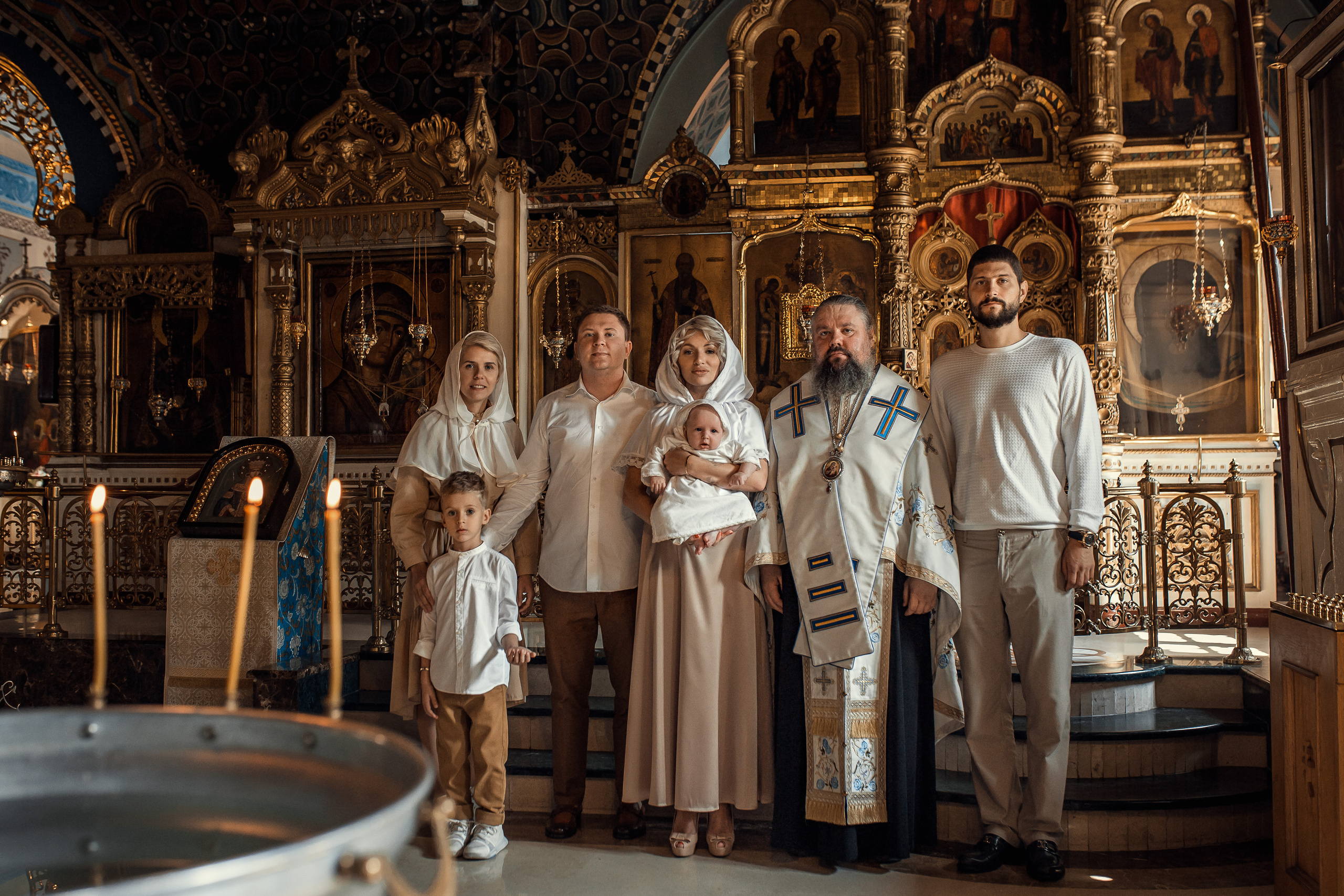 Крещение Луки. Храм Петра и Павла на Яузе. Фотограф на Крещение в Москве Ткач Елена