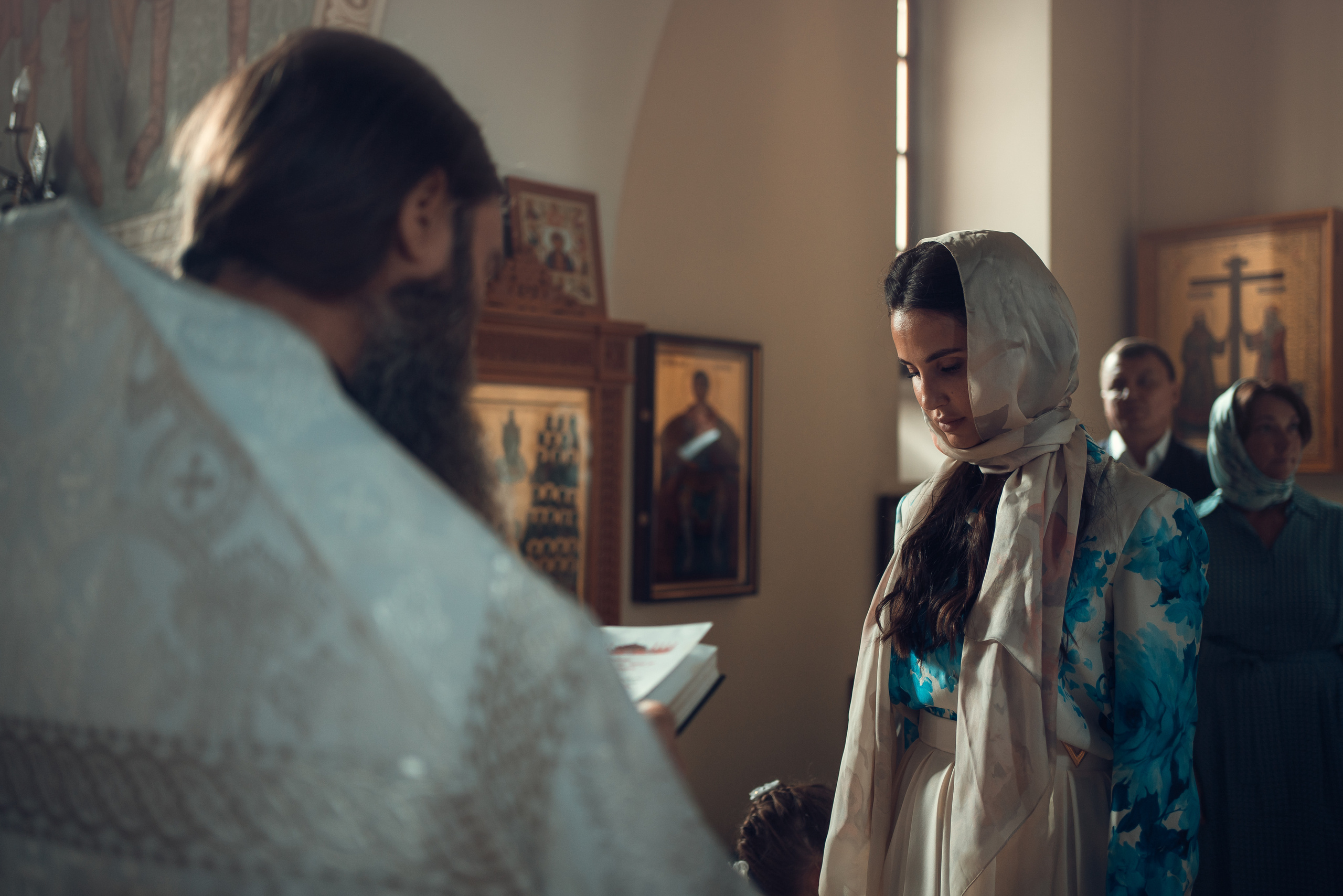 Крещение Даниила. Храм Иоанна Предтечи в Горках-8. Фотограф на Крещение в Москве Ткач Елена