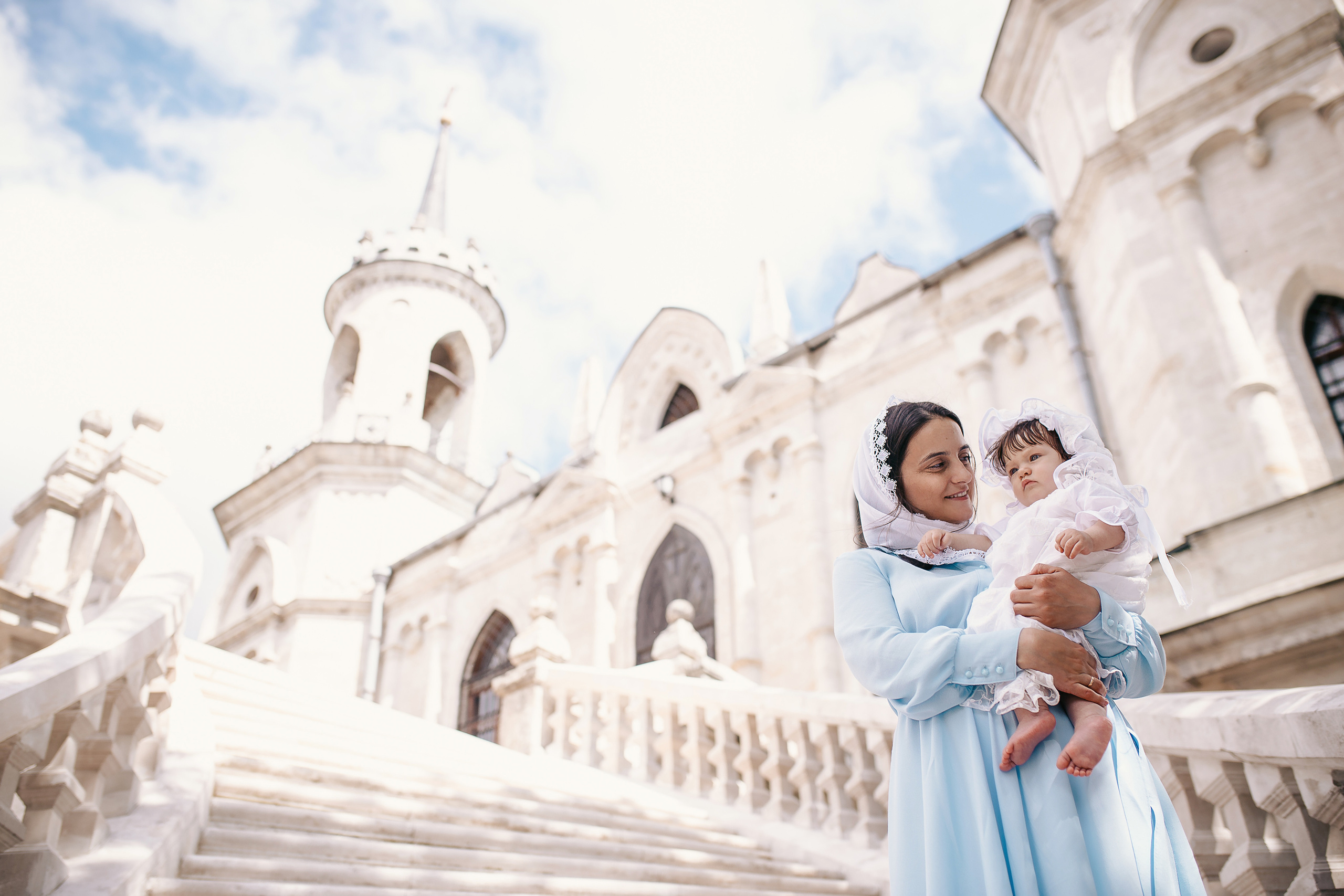 Крещение Анны. Храм Владимирской Иконы Божией Матери в с. Быково. Фотограф на Крещение в Москве Ткач Елена