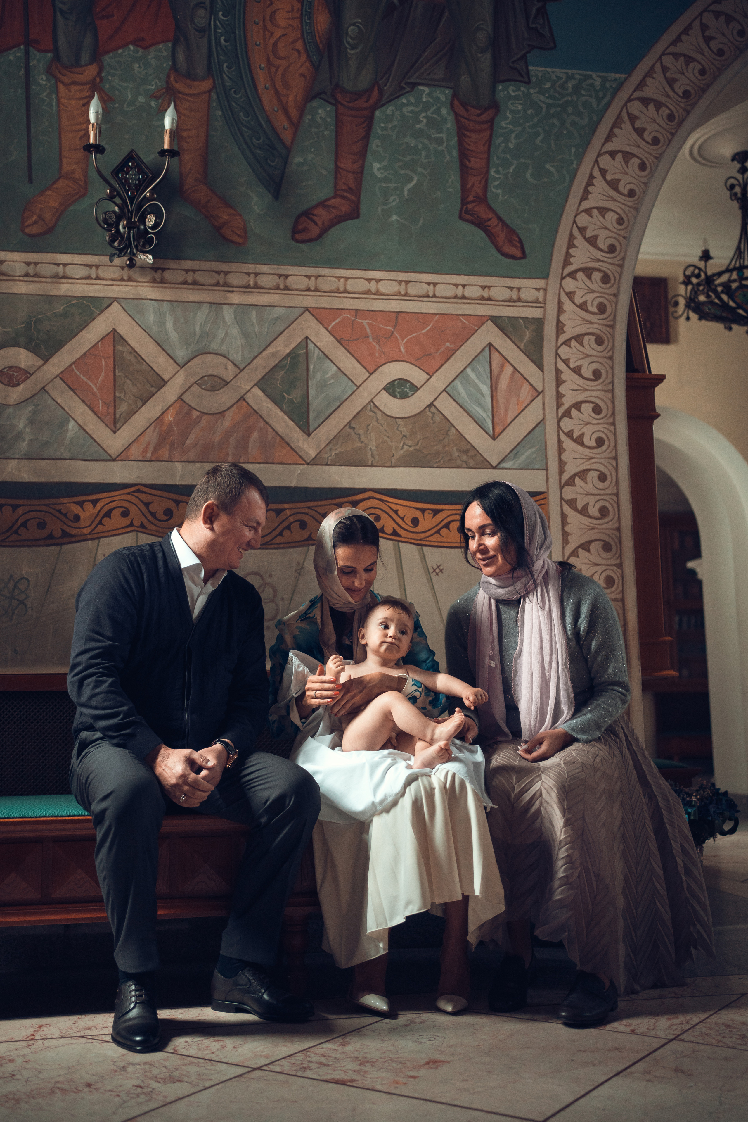 Крещение Даниила. Храм Иоанна Предтечи в Горках-8. Фотограф на Крещение в Москве Ткач Елена