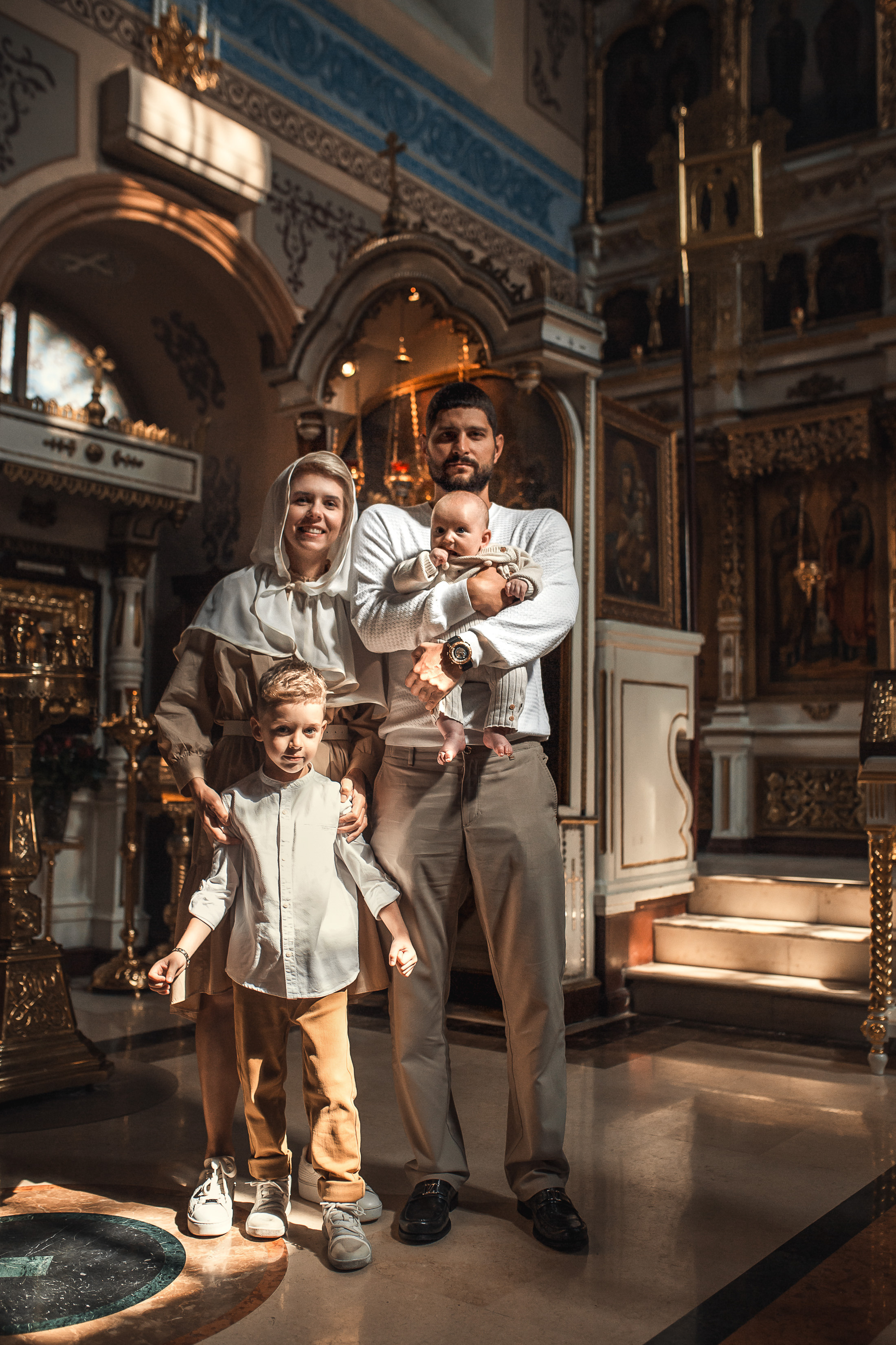 Крещение Луки. Храм Петра и Павла на Яузе. Фотограф на Крещение в Москве Ткач Елена