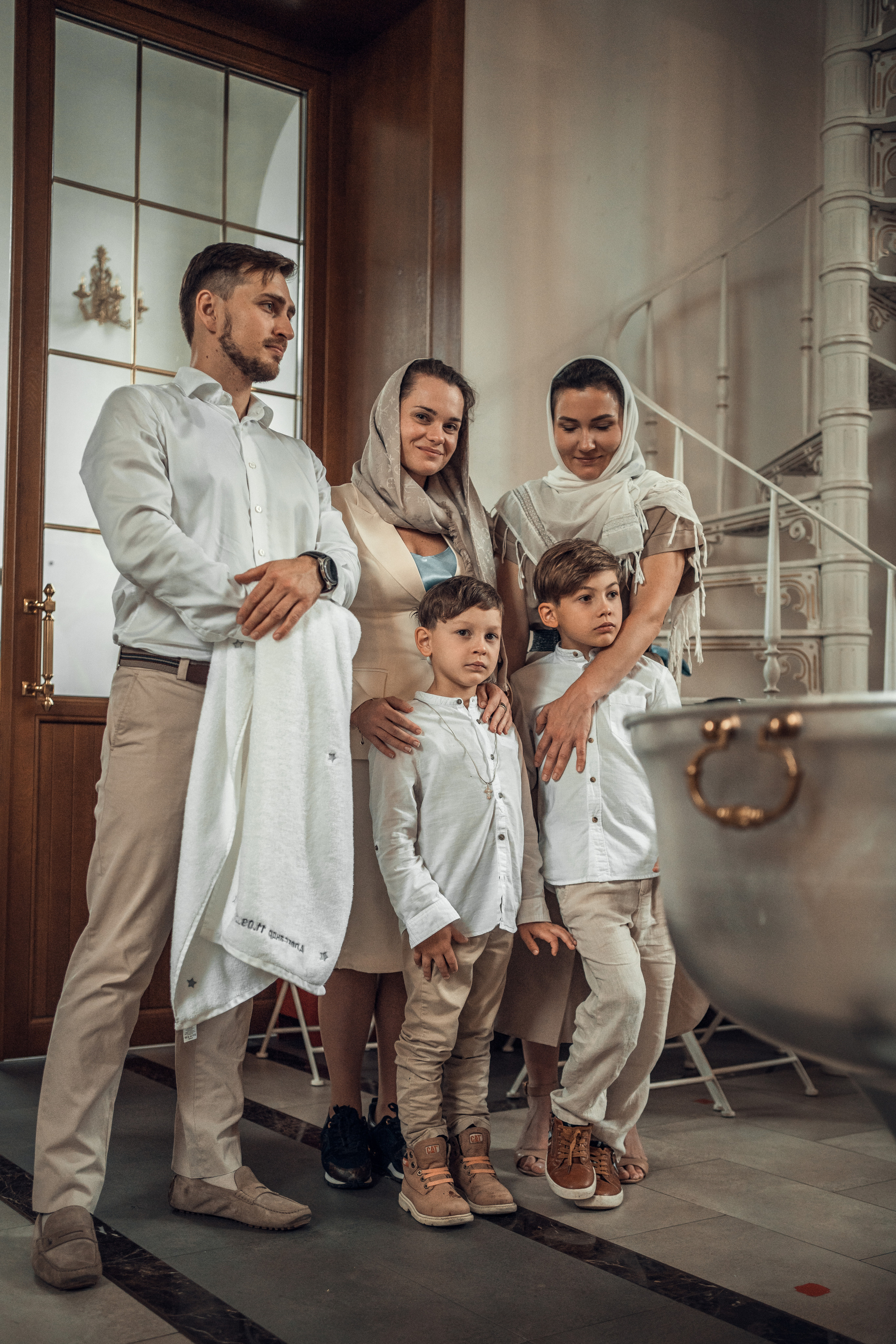 Крещение Александра. Храм Андрея Первозванного в с. Рождествено. Фотограф на Крещение в Москве Ткач Елена