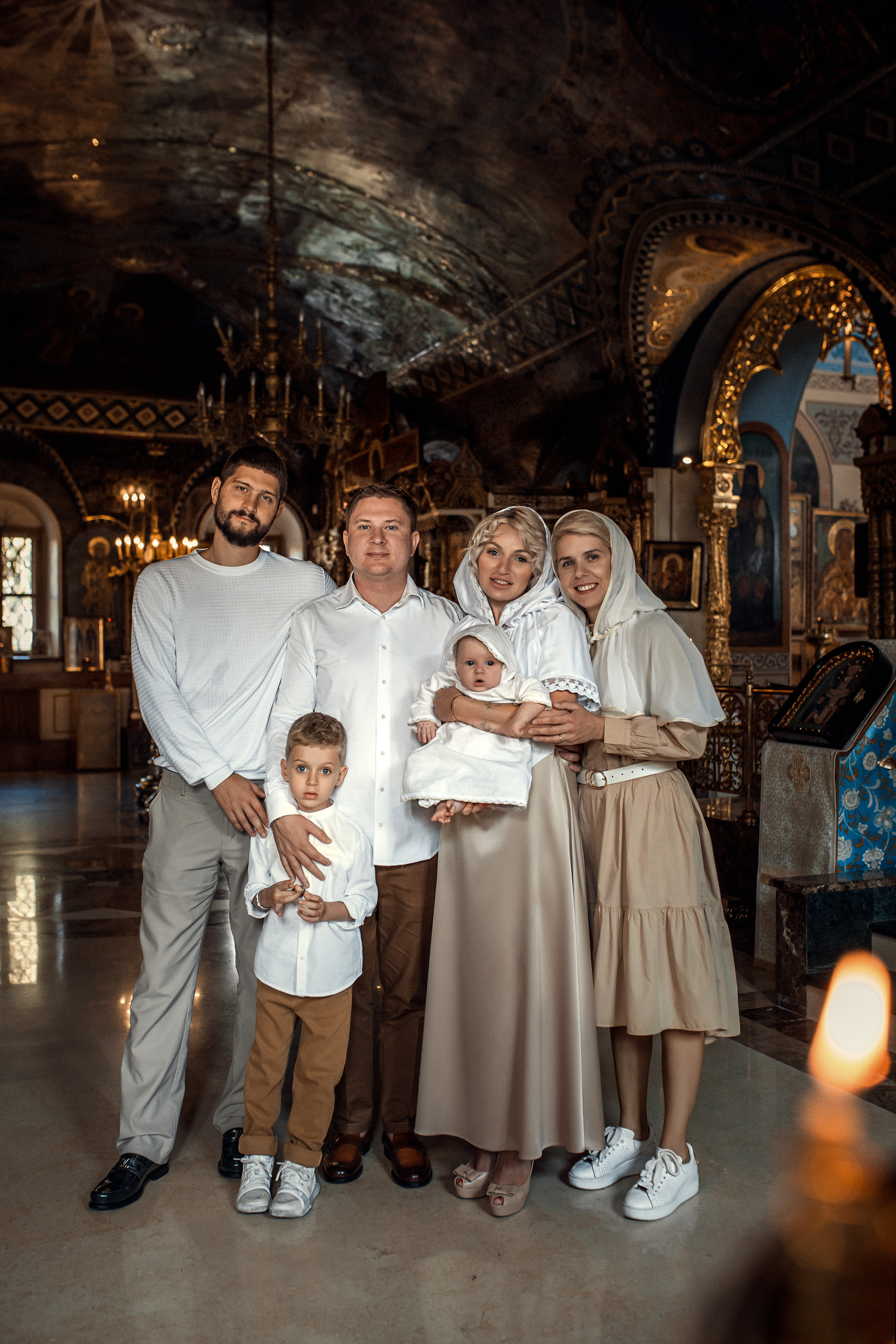 Крещение Луки. Храм Петра и Павла на Яузе. Фотограф на Крещение в Москве Ткач Елена