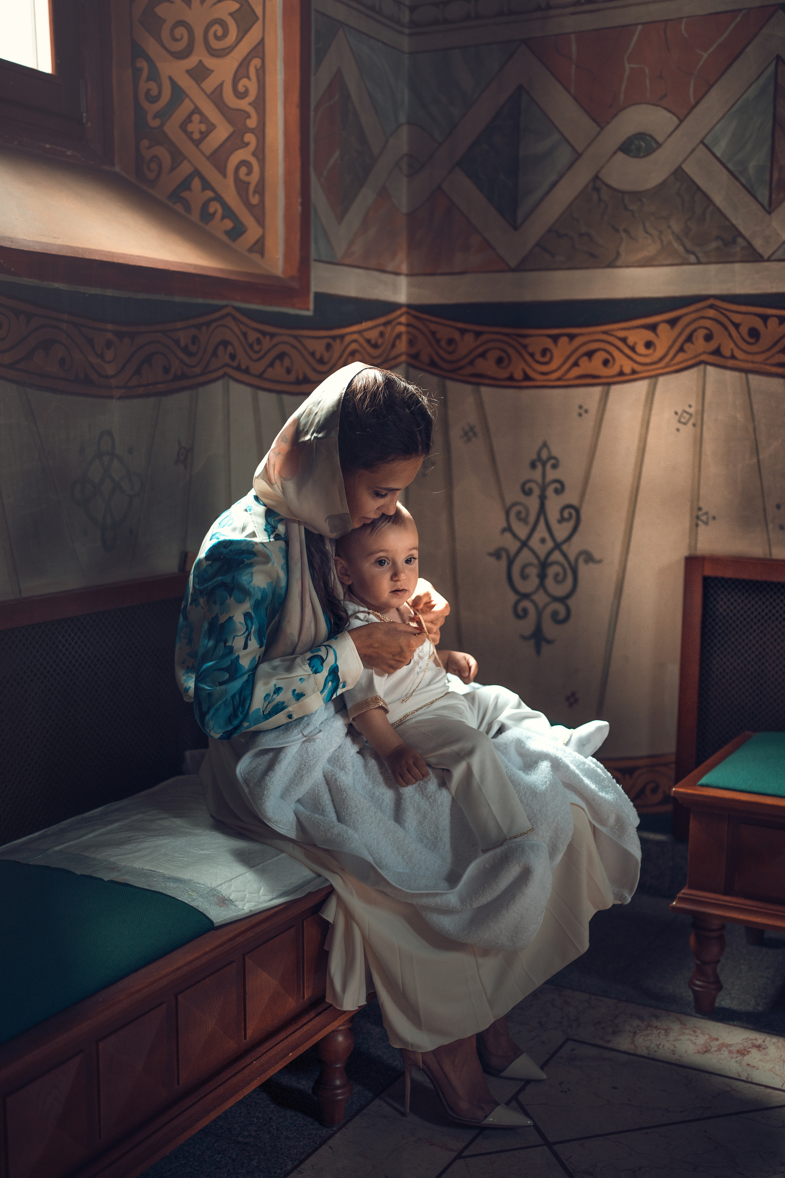 Крещение Даниила. Храм Иоанна Предтечи в Горках-8. Фотограф на Крещение в Москве Ткач Елена