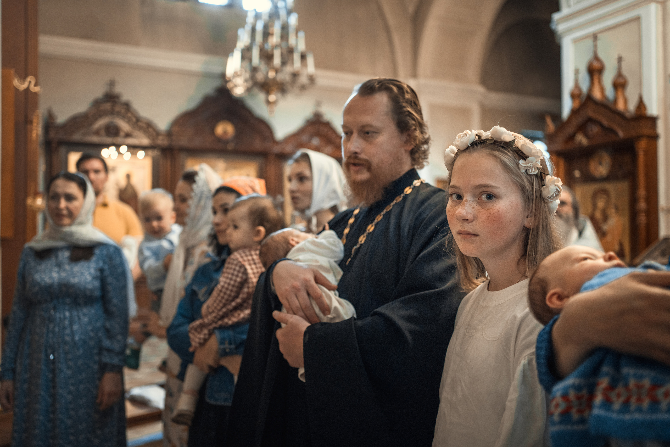 Крещение Федора. Храм Алексия, Человека Божия в Красном селе. Фотограф на Крещение в Москве Ткач Елена