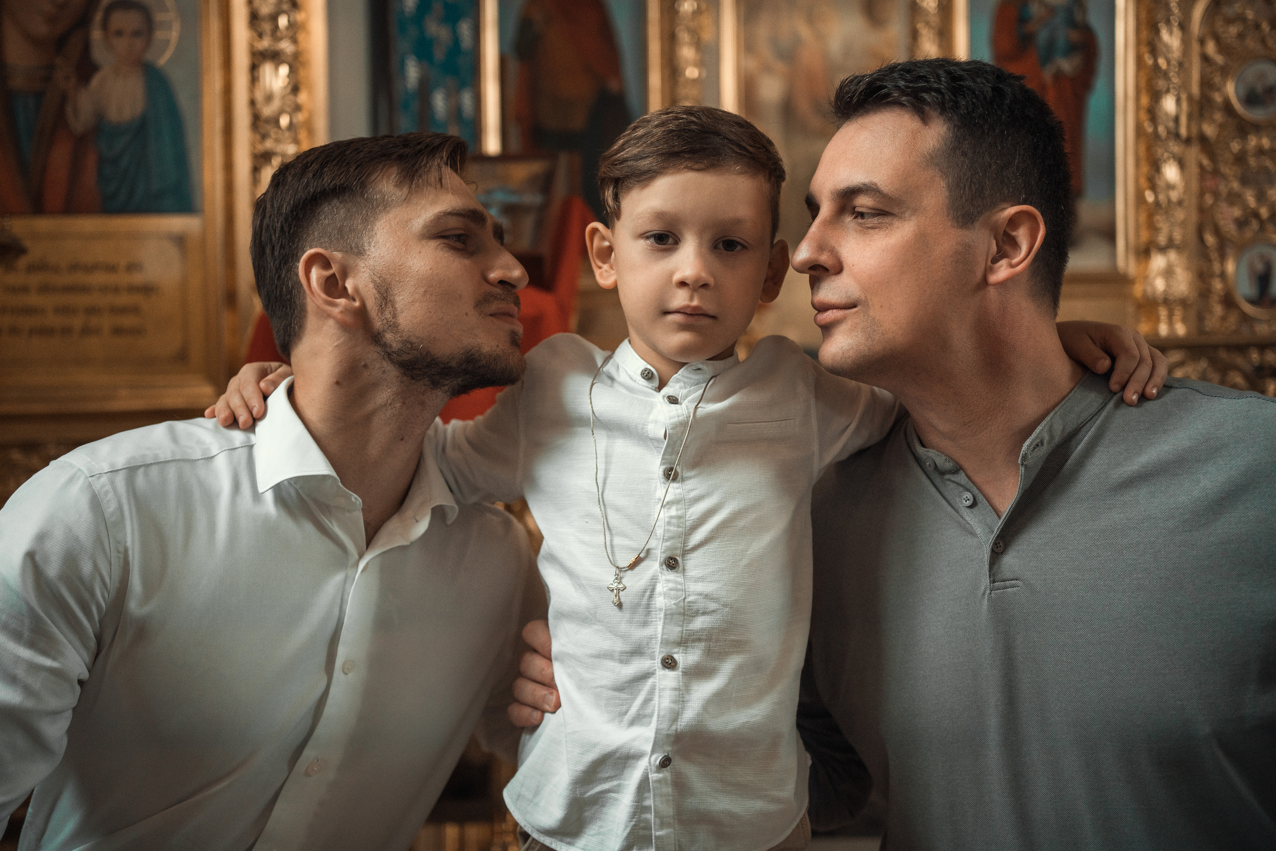 Крещение Александра. Храм Андрея Первозванного в с. Рождествено. Фотограф на Крещение в Москве Ткач Елена