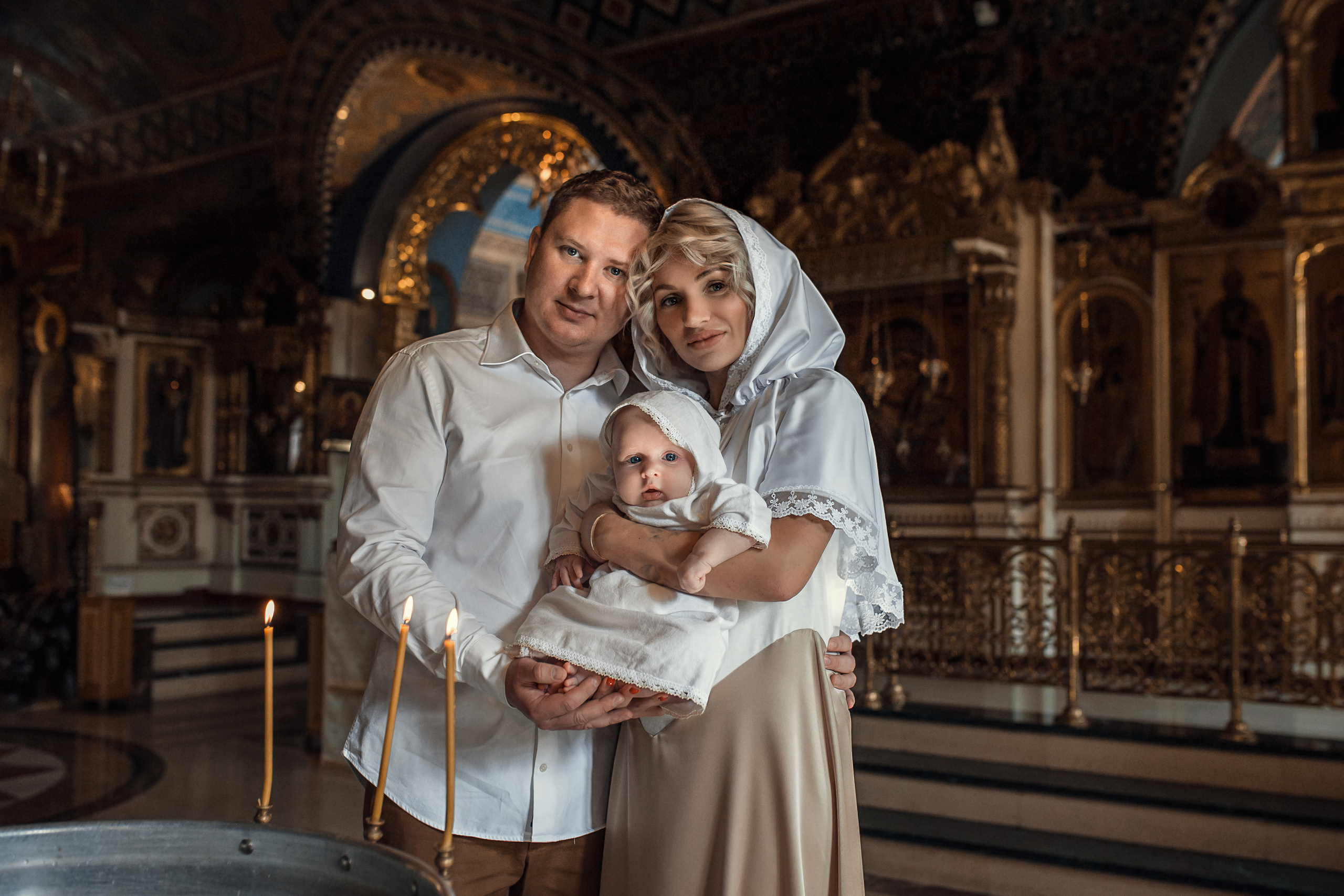 Крещение Луки. Храм Петра и Павла на Яузе. Фотограф на Крещение в Москве Ткач Елена