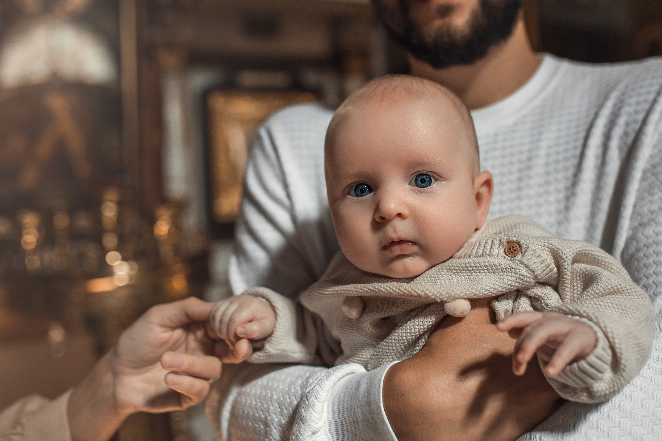 Крещение Луки. Храм Петра и Павла на Яузе. Фотограф на Крещение в Москве Ткач Елена