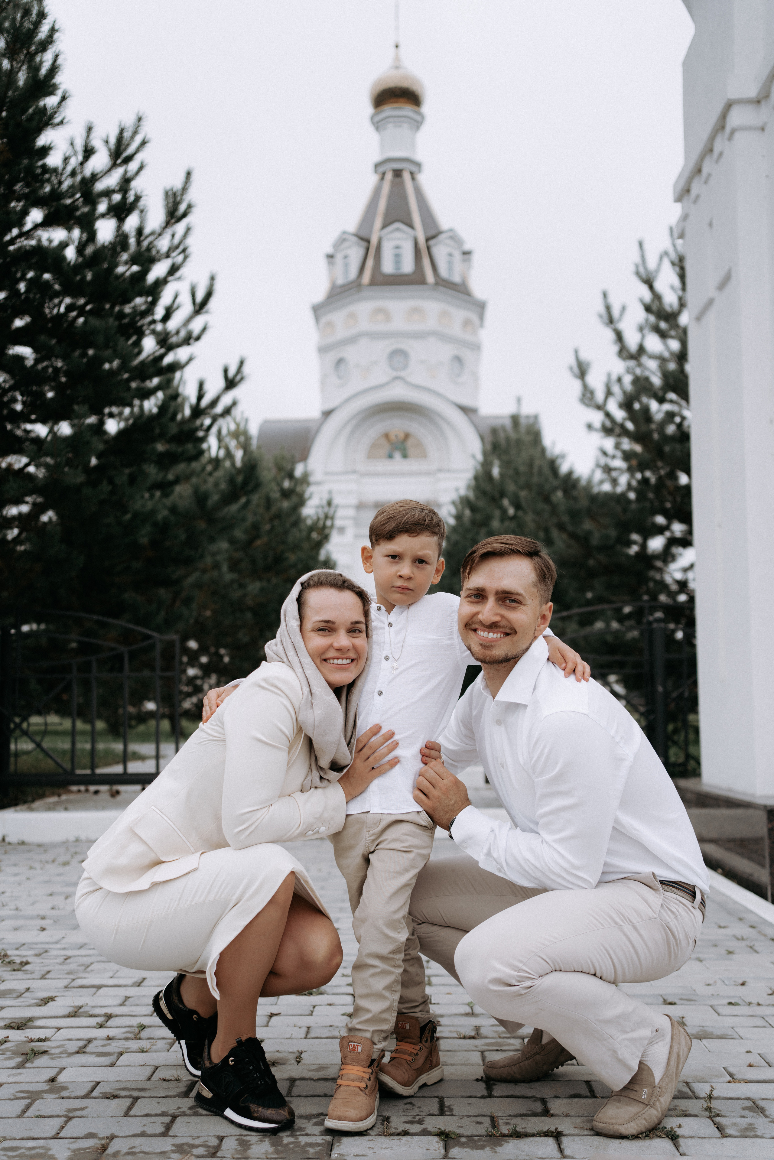Крещение Александра. Храм Андрея Первозванного в с. Рождествено. Фотограф на Крещение в Москве Ткач Елена