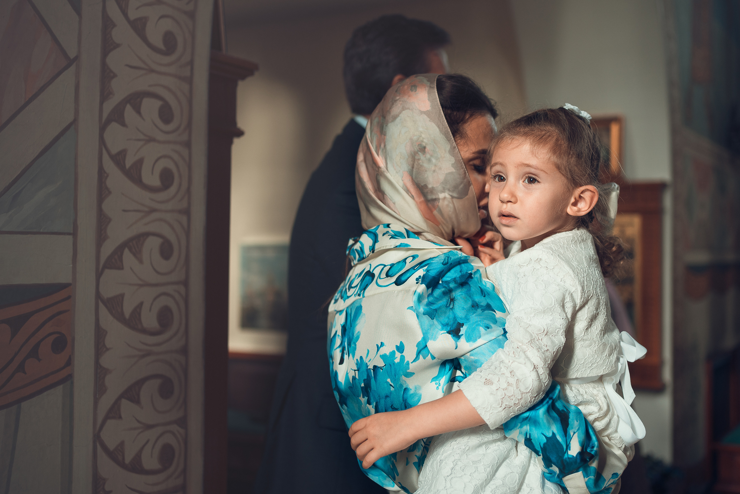 Крещение Даниила. Храм Иоанна Предтечи в Горках-8. Фотограф на Крещение в Москве Ткач Елена