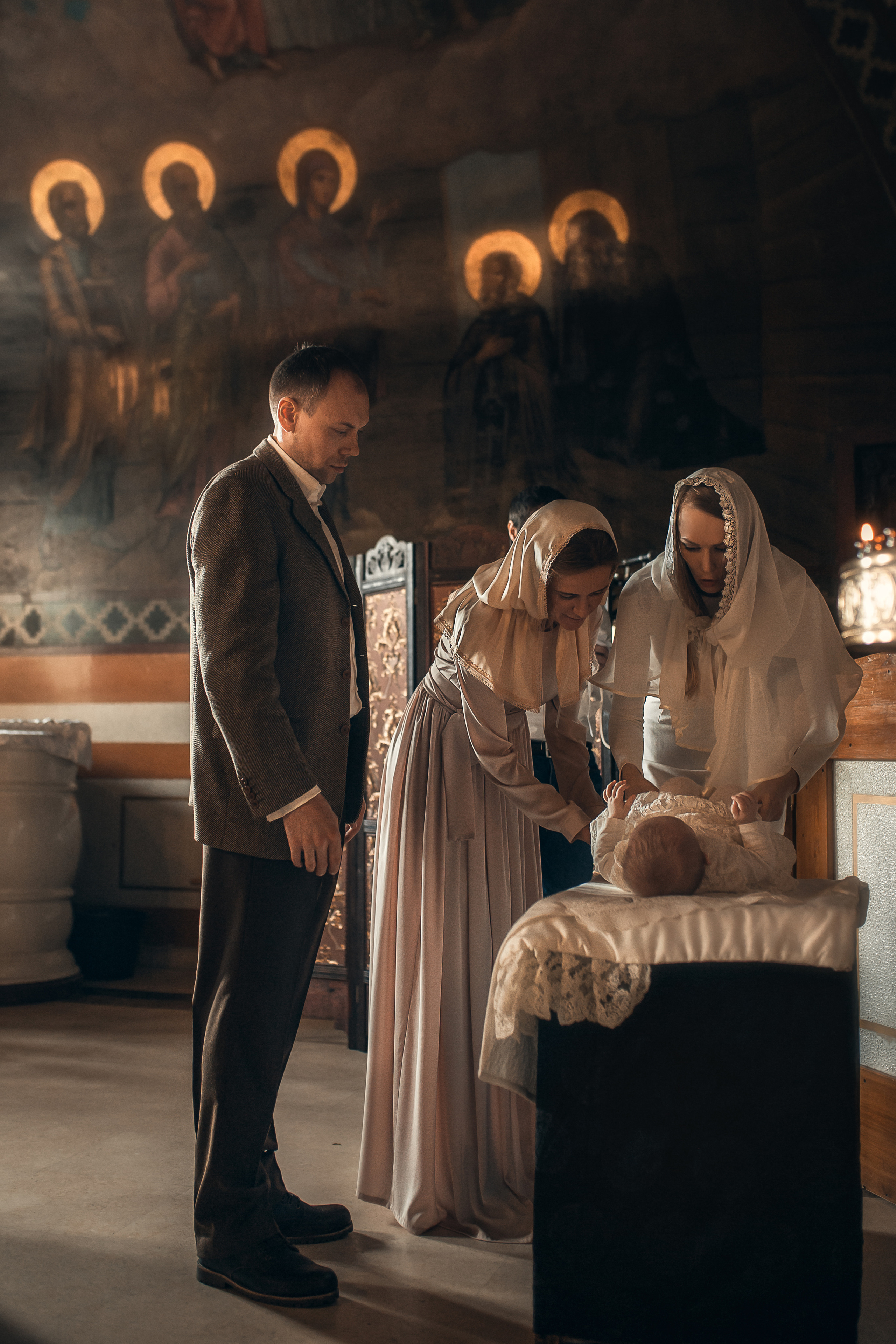 Крещение Мелании. Храм Петра и Павла на Яузе. Фотограф на Крещение в Москве Ткач Елена