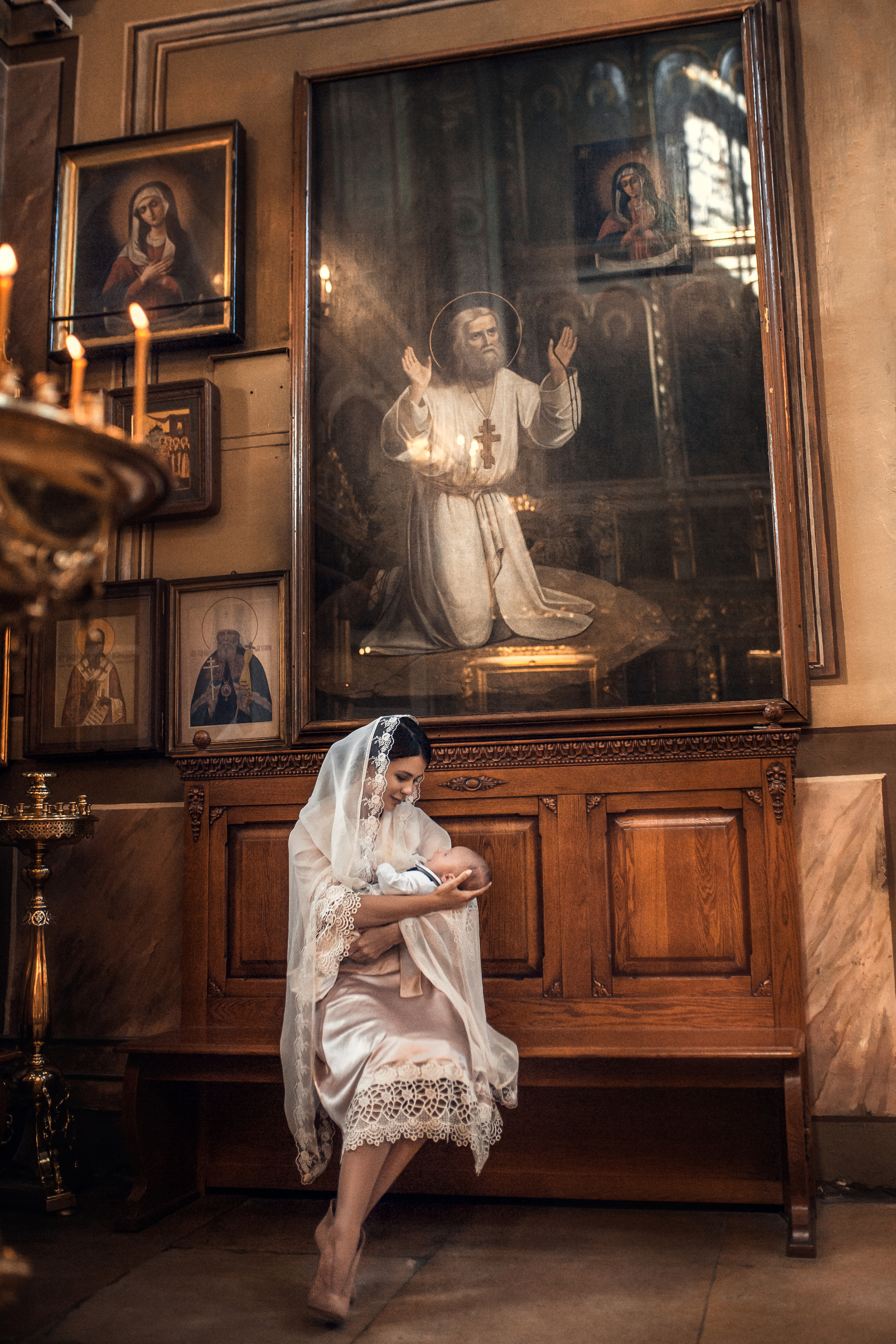 Крещение Кирилла. Храм Ильи Пророка на Ильинке. Фотограф на Крещение в Москве Ткач Елена