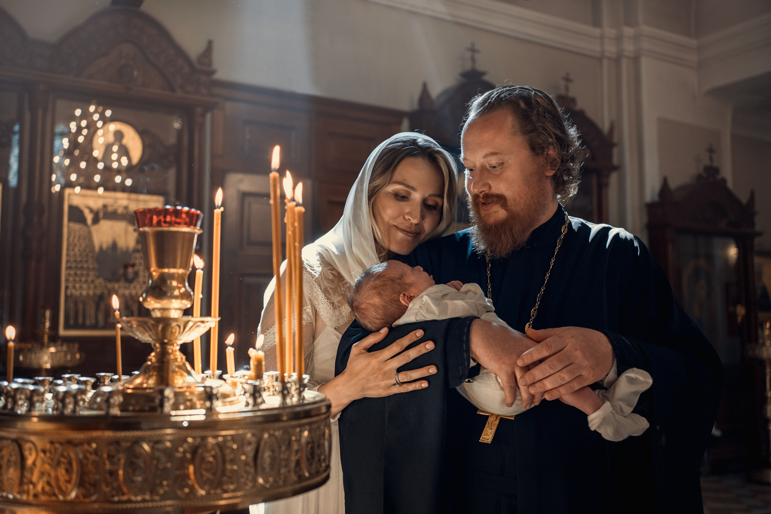 Крещение Федора. Храм Алексия, Человека Божия в Красном селе. Фотограф на Крещение в Москве Ткач Елена