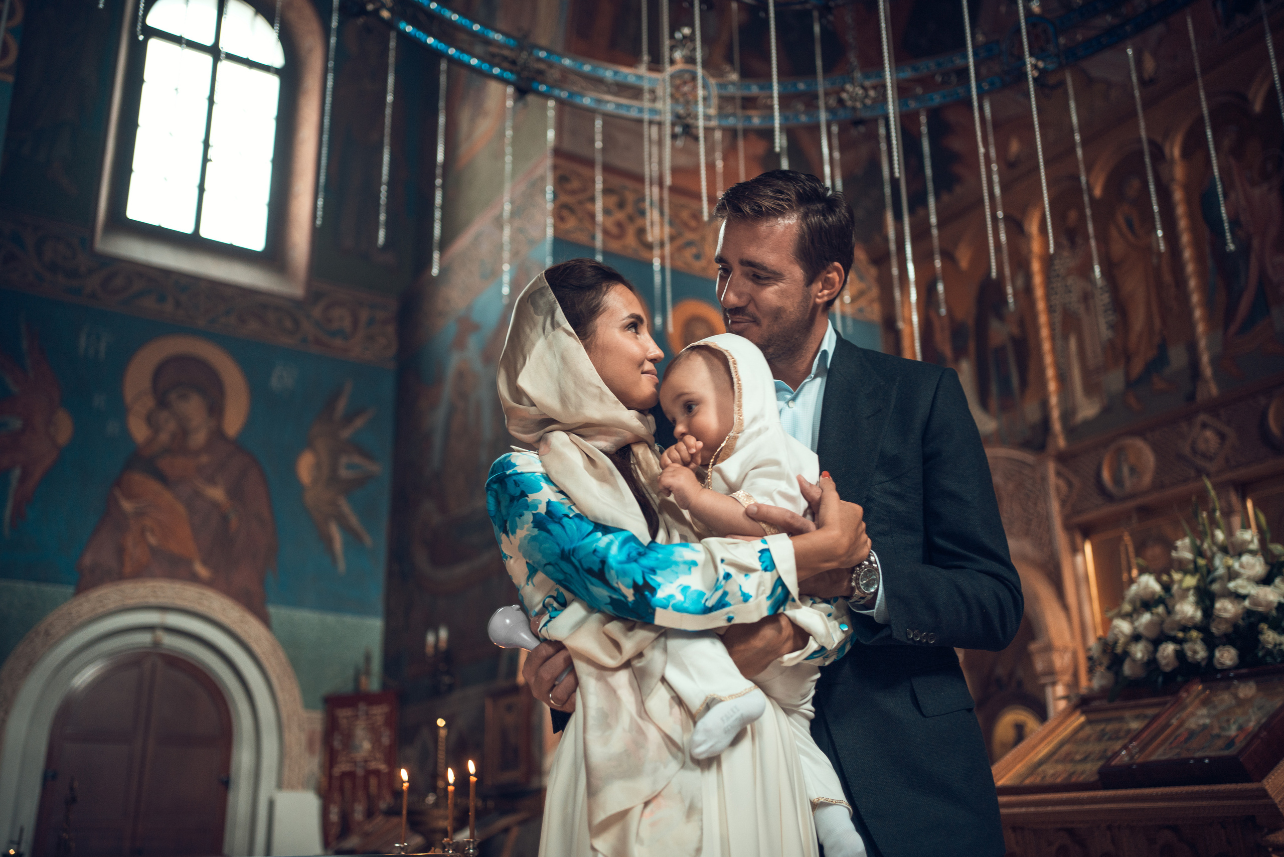 Крещение Даниила. Храм Иоанна Предтечи в Горках-8. Фотограф на Крещение в Москве Ткач Елена