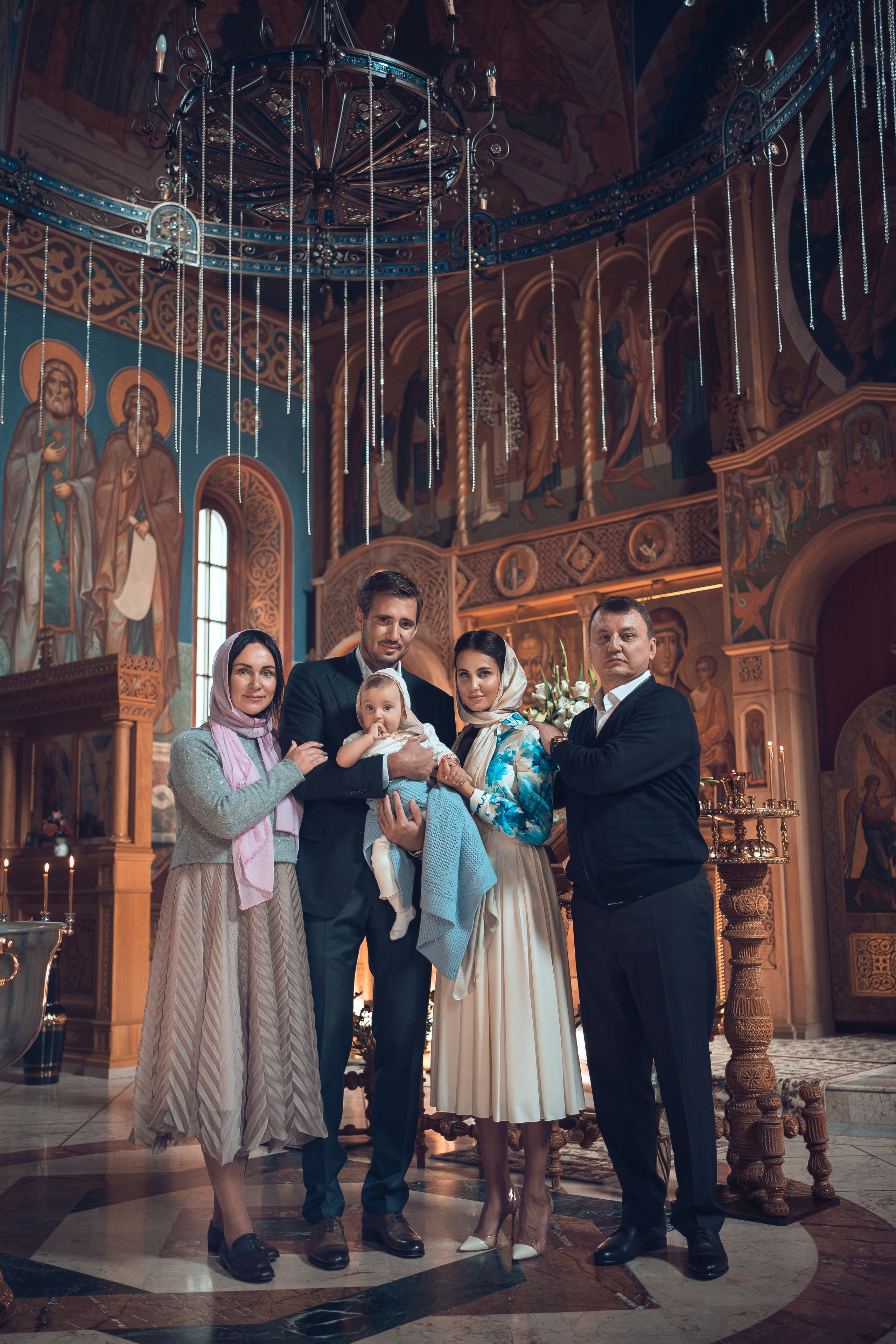 Крещение Даниила. Храм Иоанна Предтечи в Горках-8. Фотограф на Крещение в Москве Ткач Елена