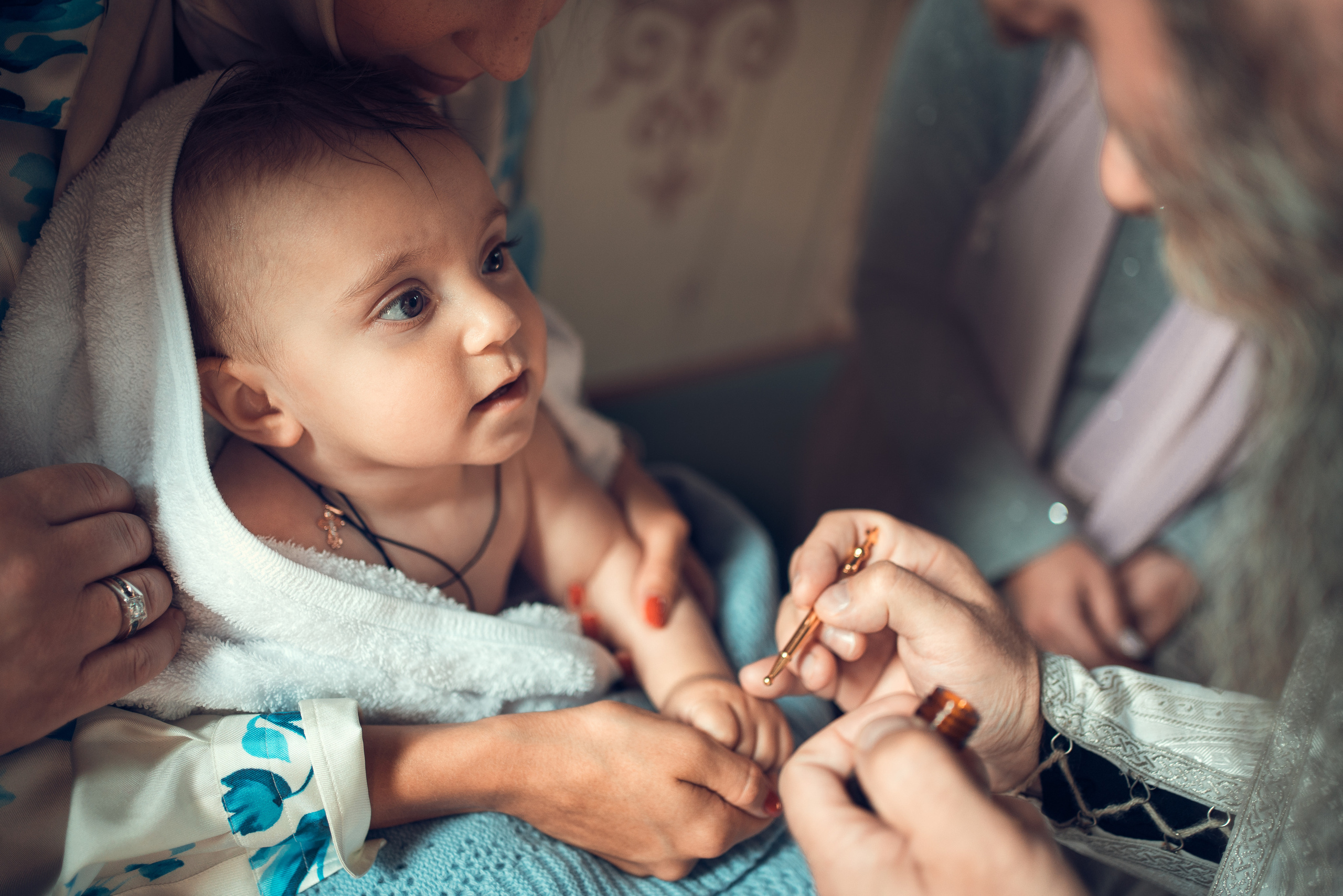 Крещение Даниила. Храм Иоанна Предтечи в Горках-8. Фотограф на Крещение в Москве Ткач Елена