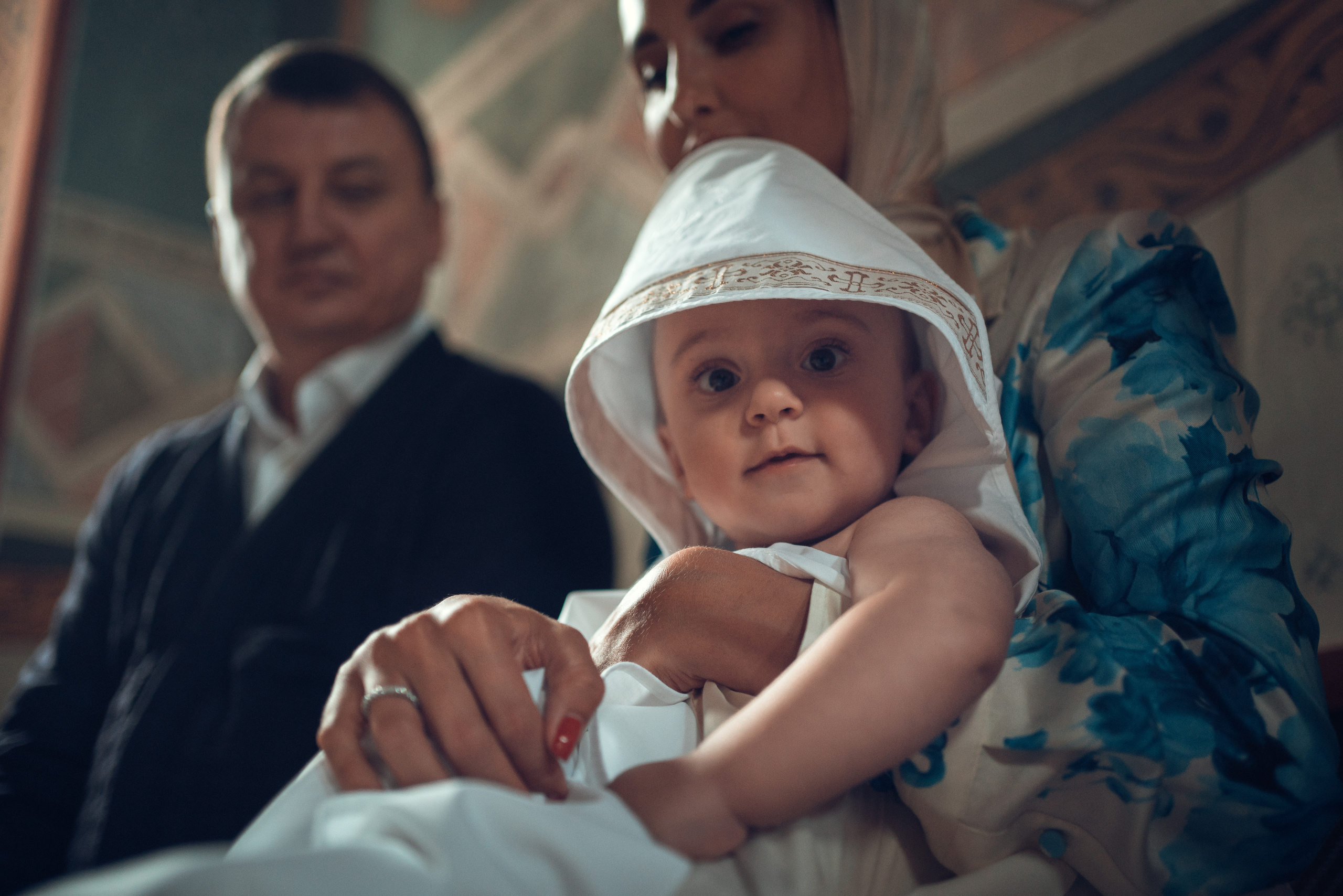 Крещение Даниила. Храм Иоанна Предтечи в Горках-8. Фотограф на Крещение в Москве Ткач Елена