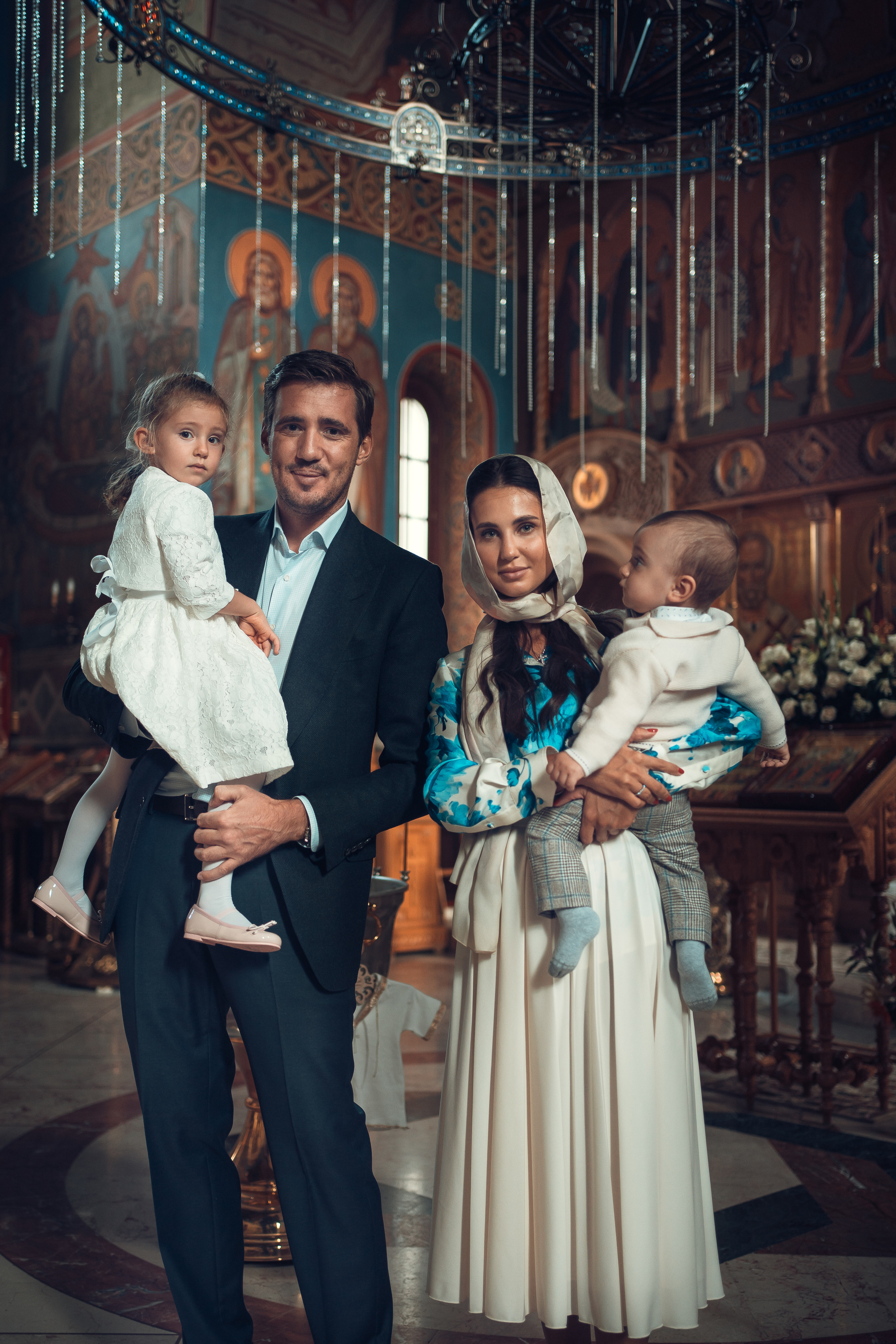 Крещение Даниила. Храм Иоанна Предтечи в Горках-8. Фотограф на Крещение в Москве Ткач Елена