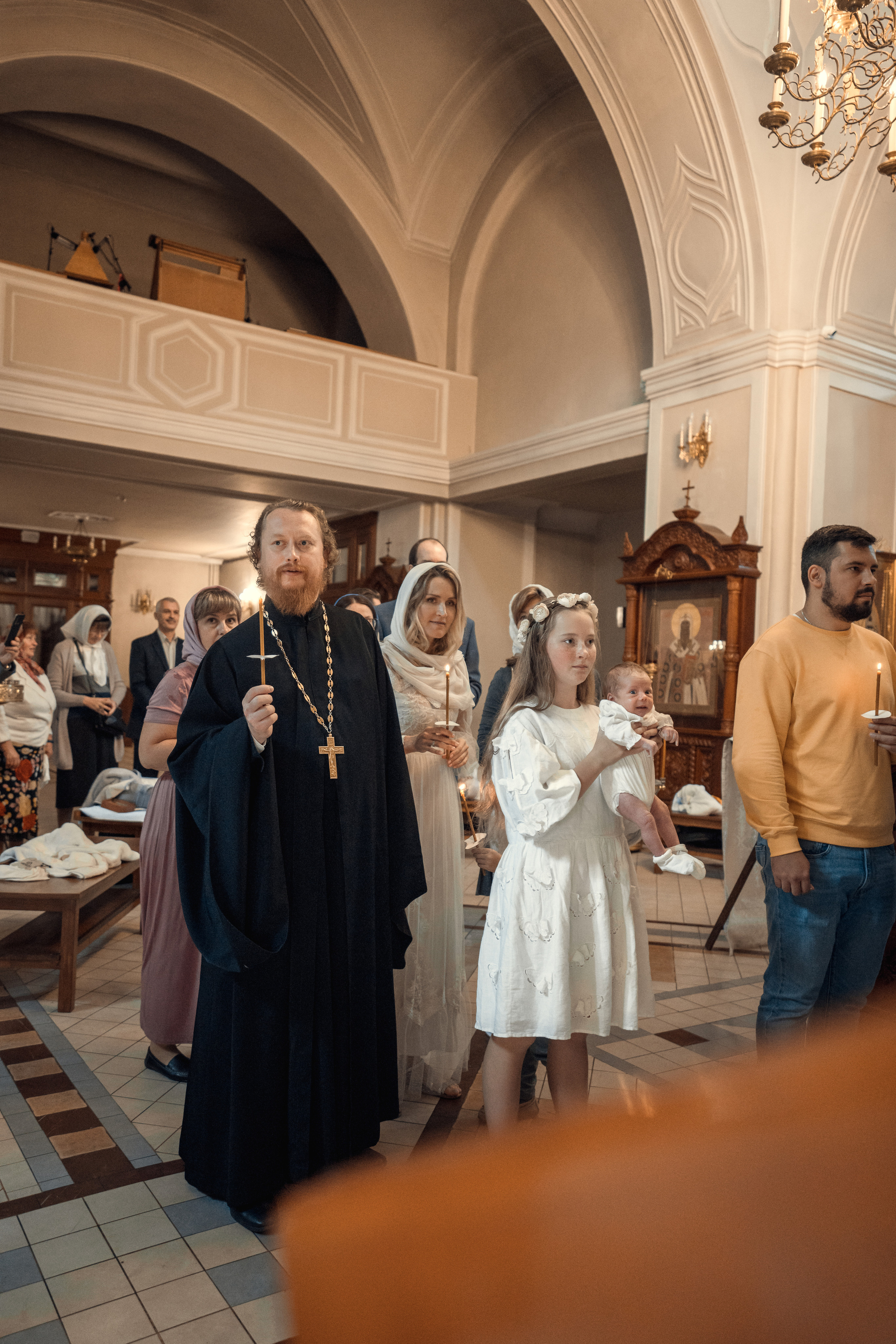 Крещение Федора. Храм Алексия, Человека Божия в Красном селе. Фотограф на Крещение в Москве Ткач Елена