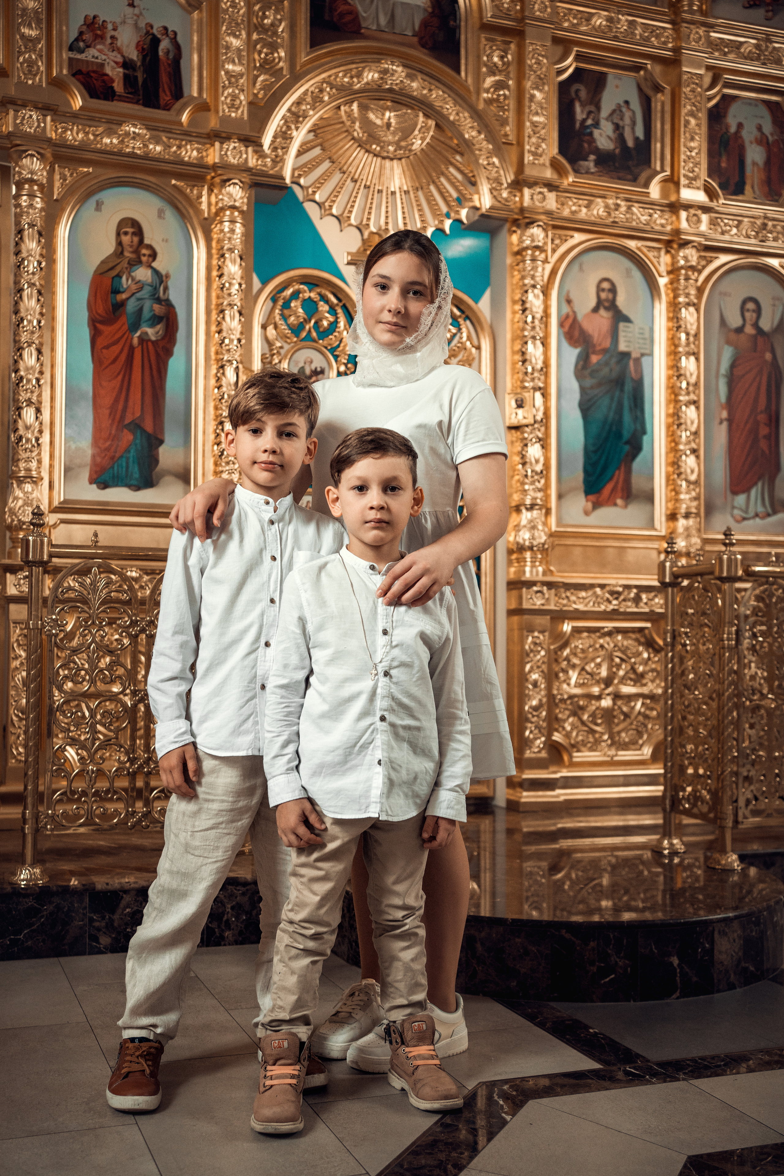 Крещение Александра. Храм Андрея Первозванного в с. Рождествено. Фотограф на Крещение в Москве Ткач Елена