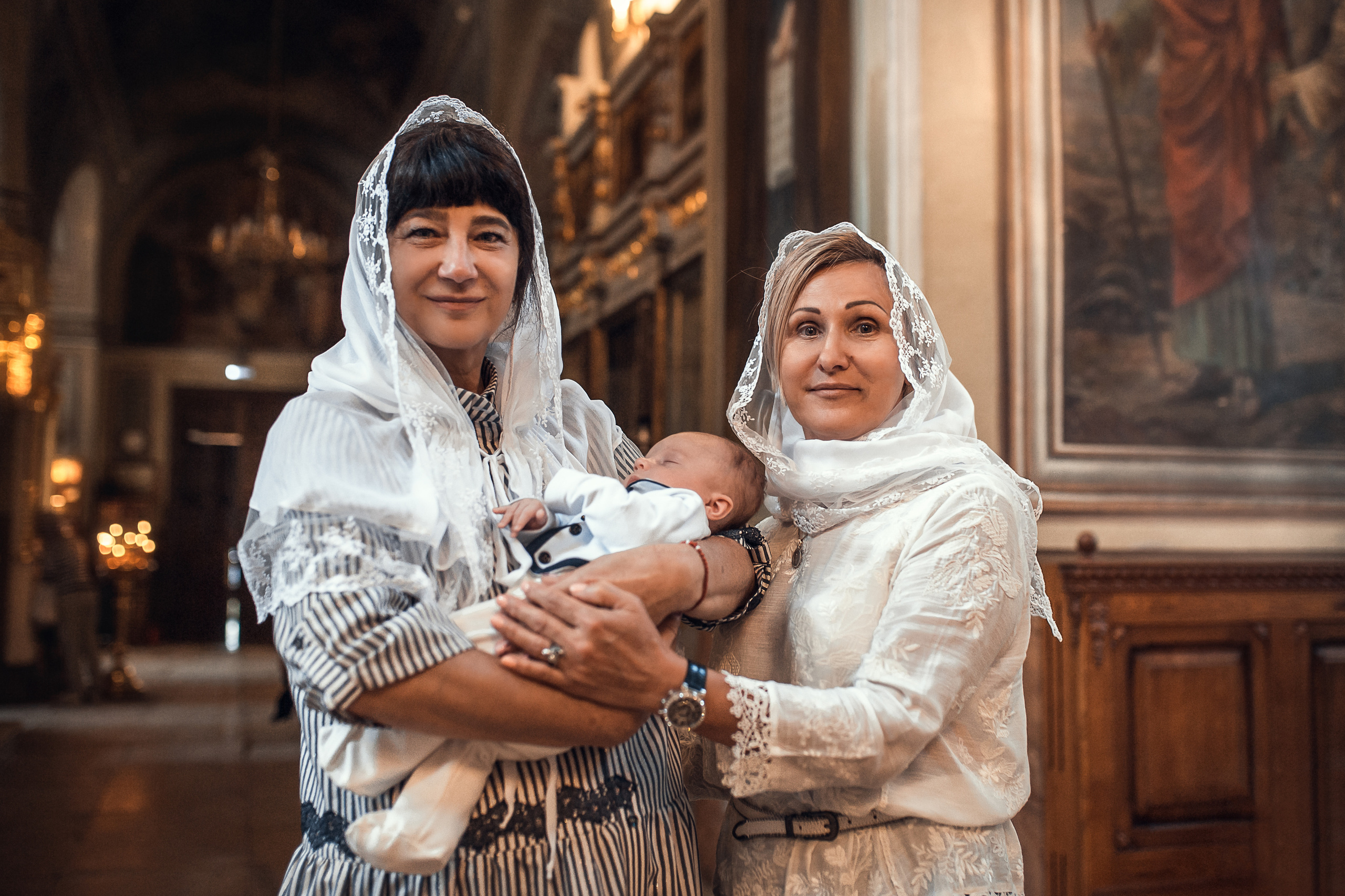 Крещение Кирилла. Храм Ильи Пророка на Ильинке. Фотограф на Крещение в Москве Ткач Елена