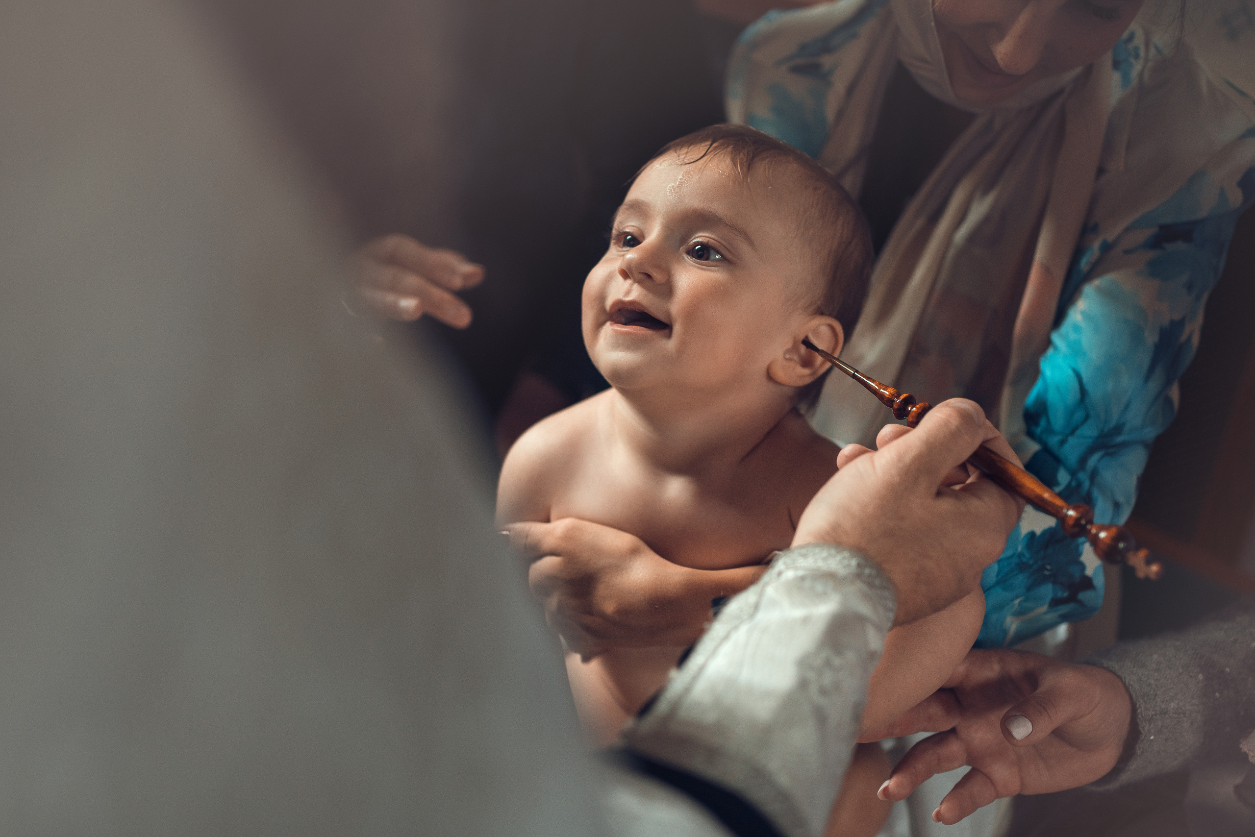 Крещение Даниила. Храм Иоанна Предтечи в Горках-8. Фотограф на Крещение в Москве Ткач Елена