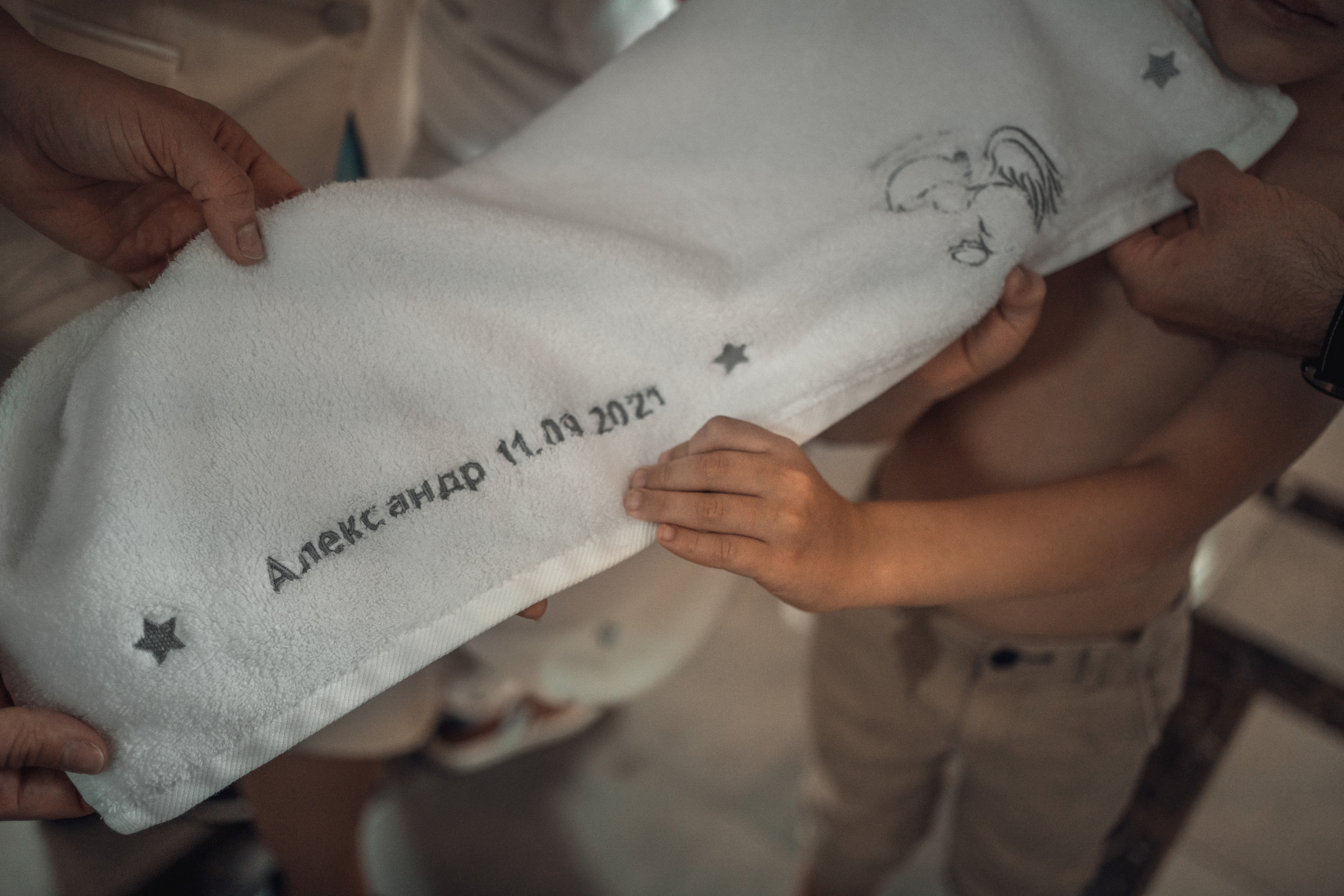 Крещение Александра. Храм Андрея Первозванного в с. Рождествено. Фотограф на Крещение в Москве Ткач Елена