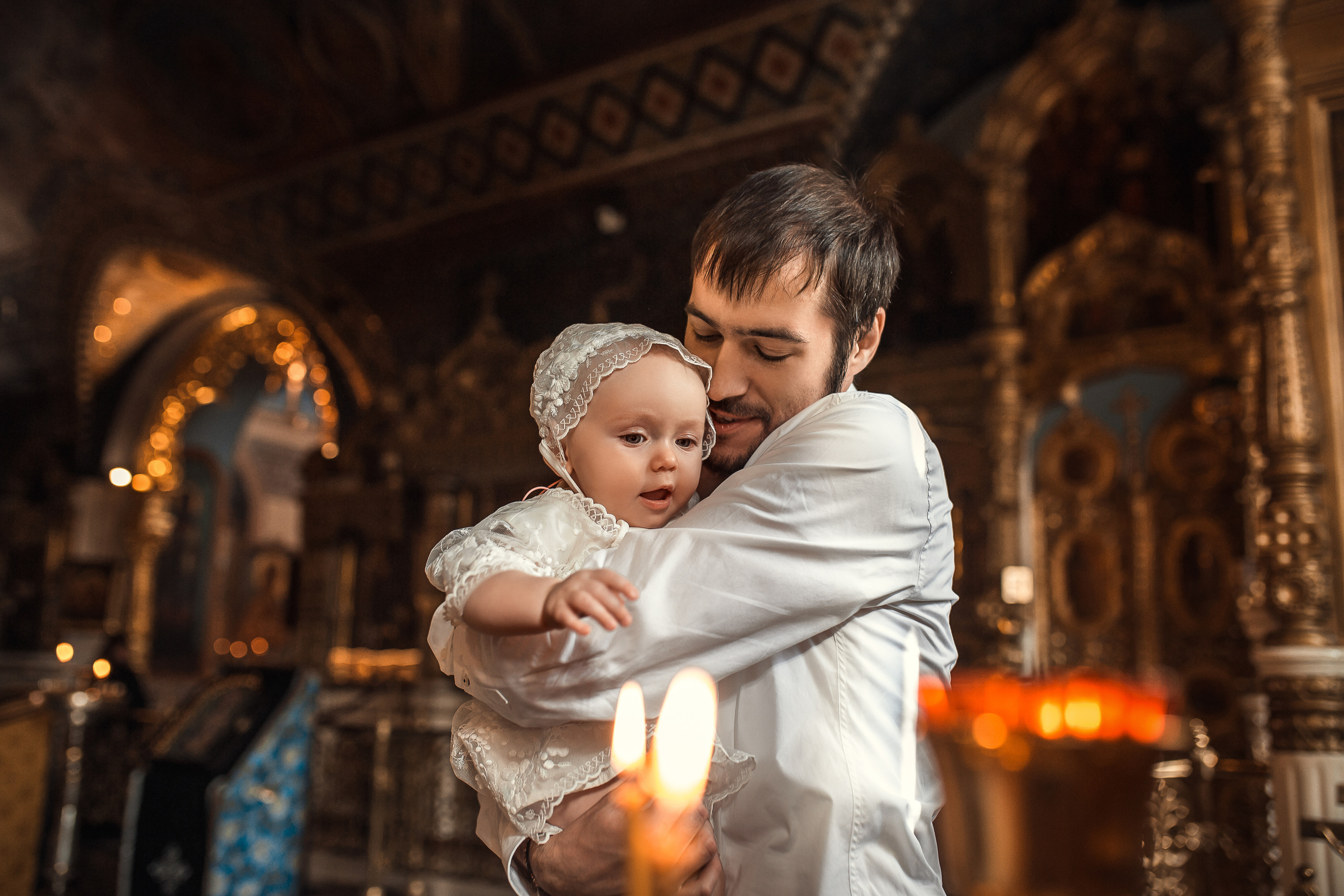 Крещение Мелании. Храм Петра и Павла на Яузе. Фотограф на Крещение в Москве Ткач Елена