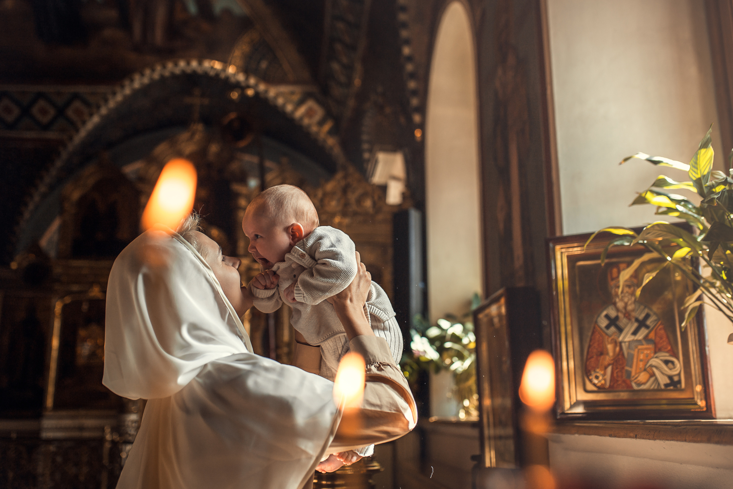 Крещение Луки. Храм Петра и Павла на Яузе. Фотограф на Крещение в Москве Ткач Елена