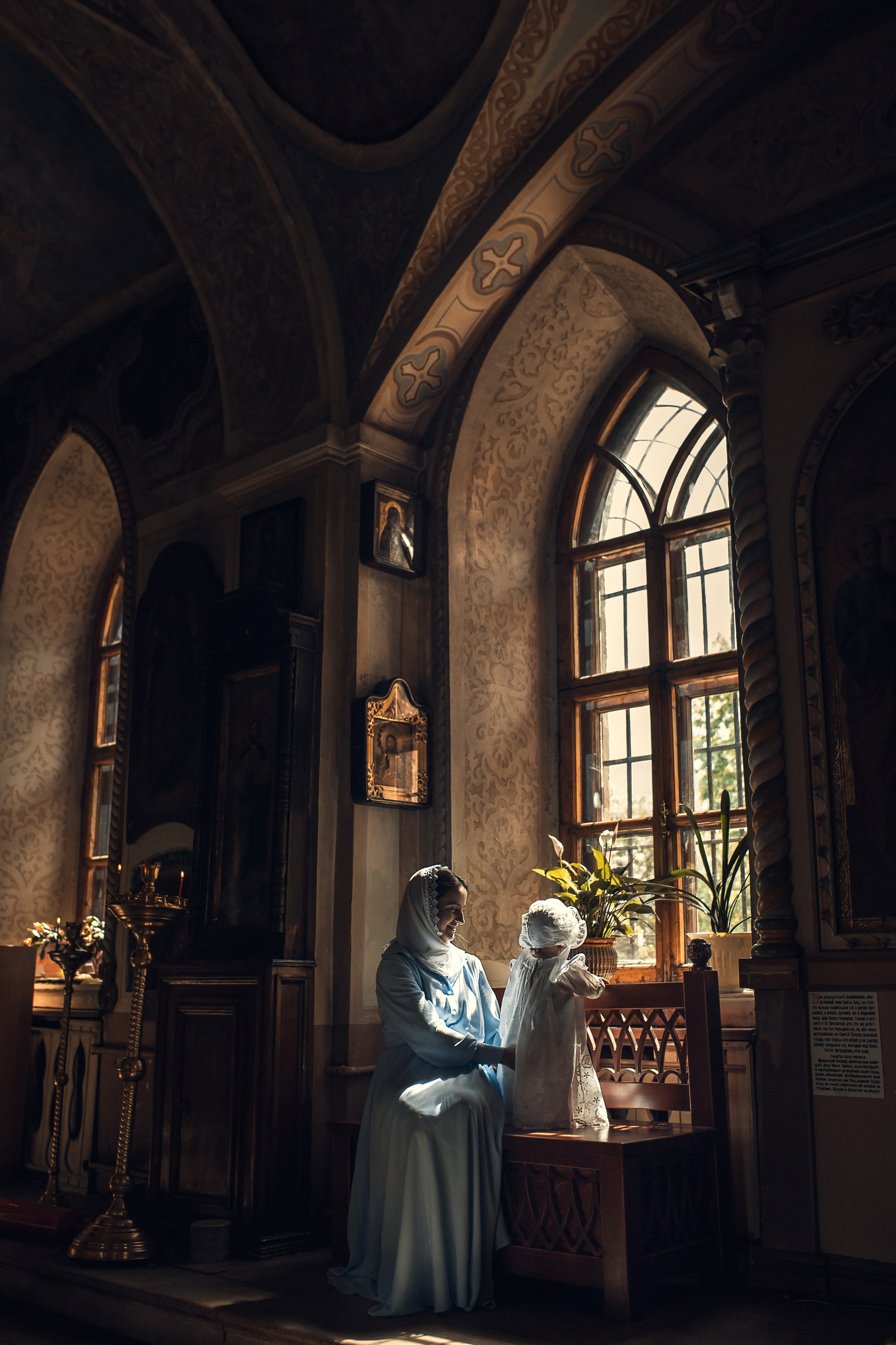 Крещение Анны. Храм Владимирской Иконы Божией Матери в с. Быково. Фотограф на Крещение в Москве Ткач Елена
