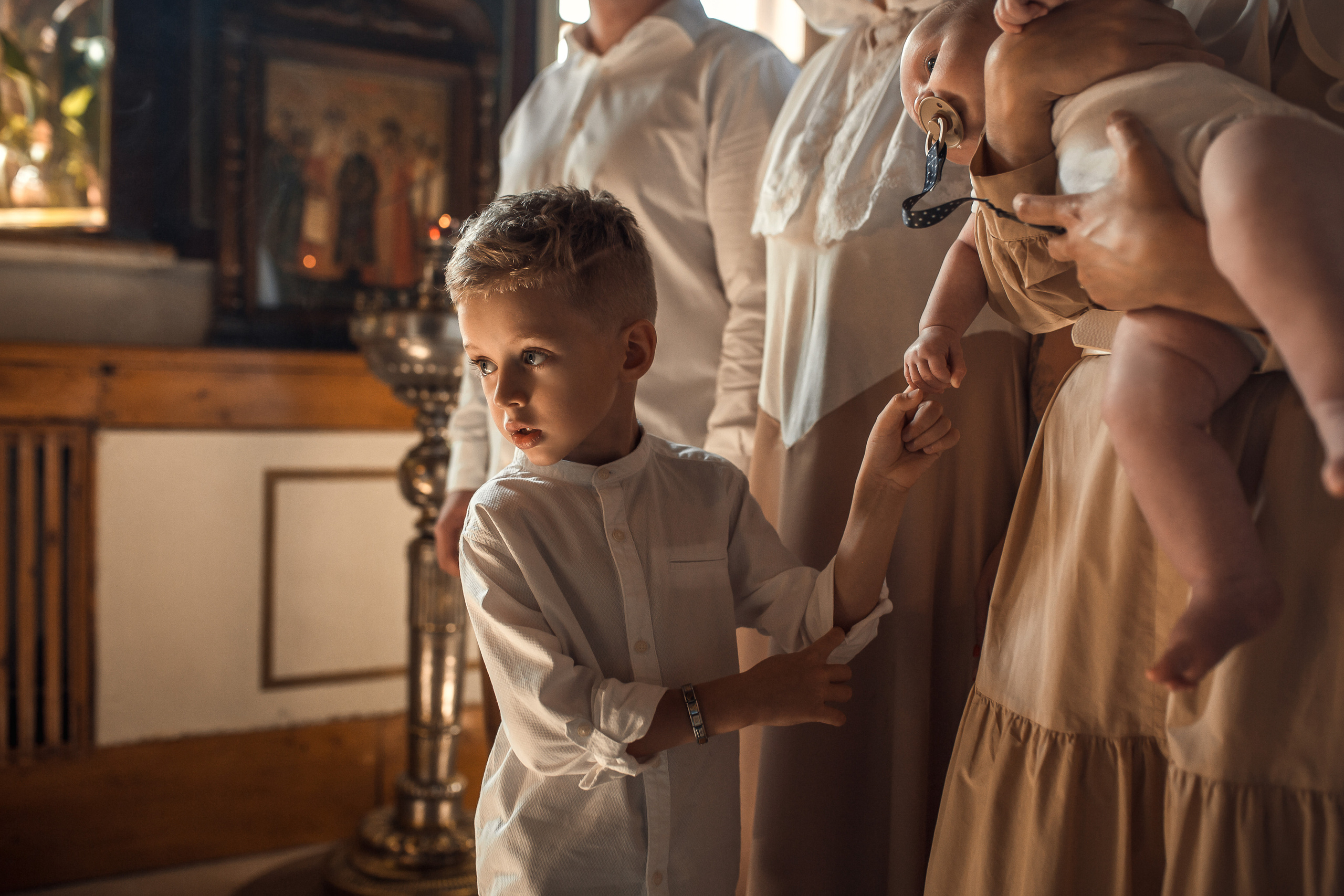 Крещение Луки. Храм Петра и Павла на Яузе. Фотограф на Крещение в Москве Ткач Елена