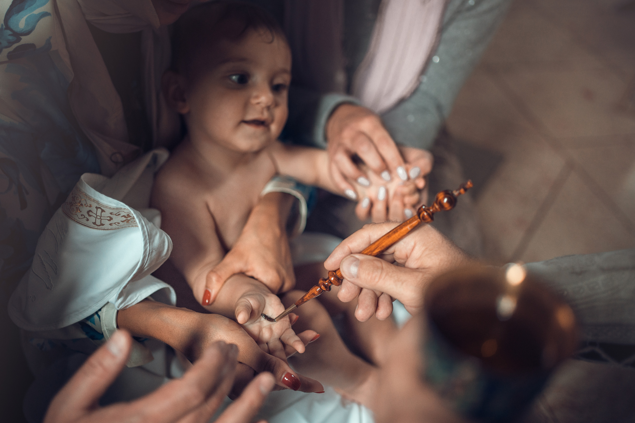 Крещение Даниила. Храм Иоанна Предтечи в Горках-8. Фотограф на Крещение в Москве Ткач Елена