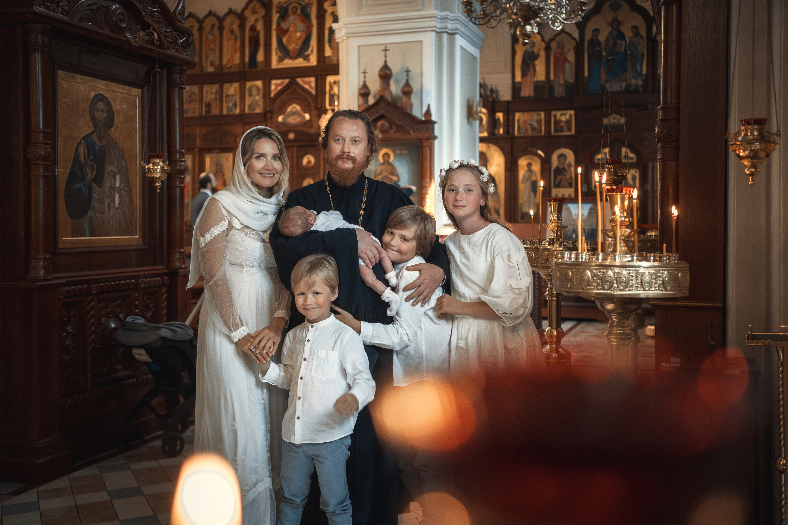 Крещение Федора. Храм Алексия, Человека Божия в Красном селе. Фотограф на Крещение в Москве Ткач Елена