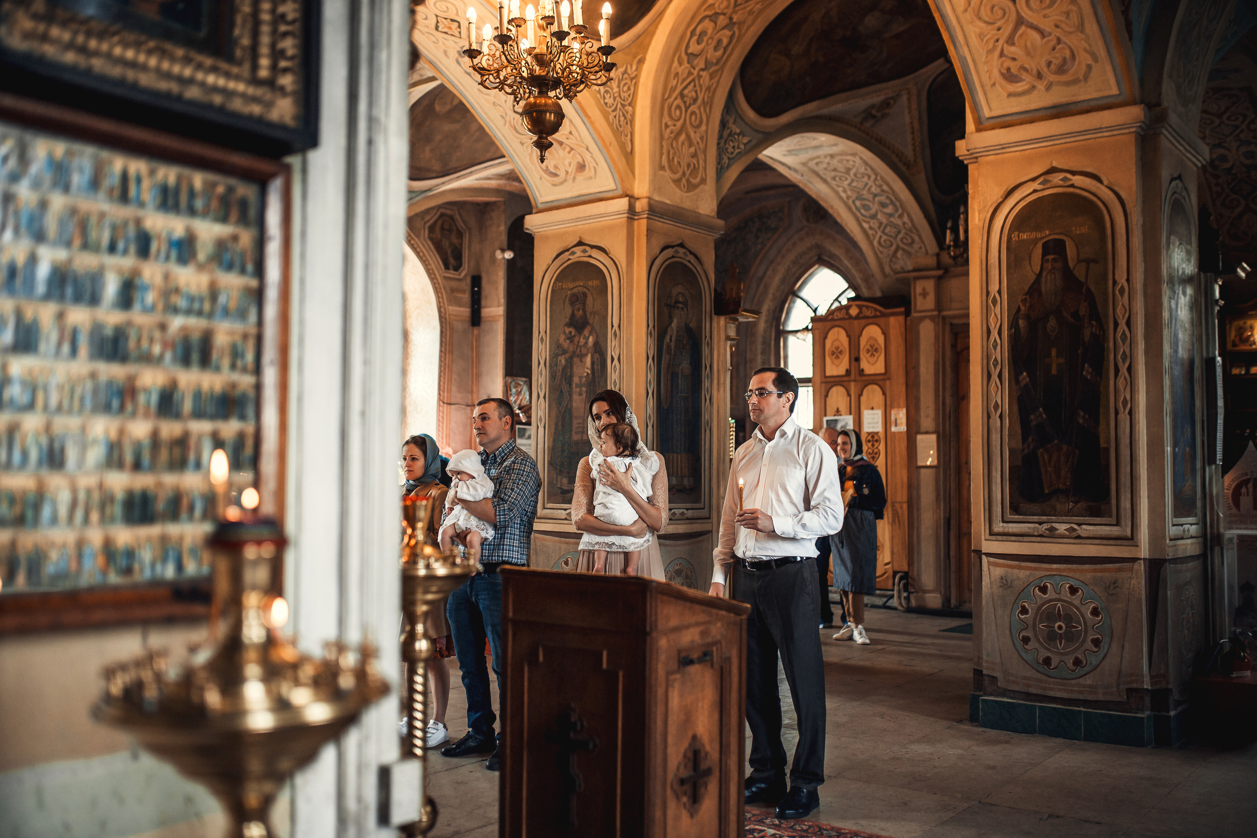 Крещение Анны. Храм Владимирской Иконы Божией Матери в с. Быково. Фотограф на Крещение в Москве Ткач Елена