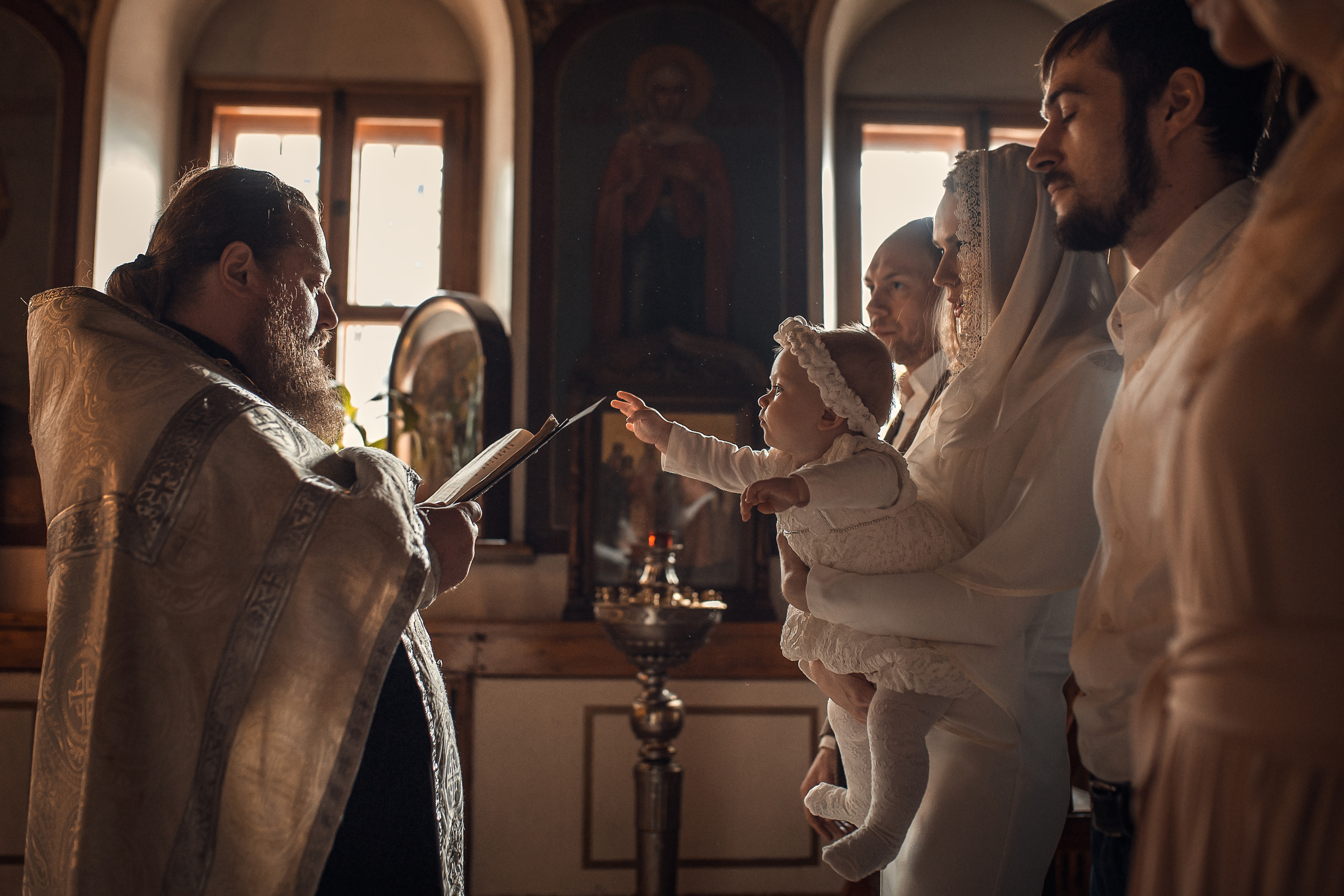 Крещение Мелании. Храм Петра и Павла на Яузе. Фотограф на Крещение в Москве Ткач Елена