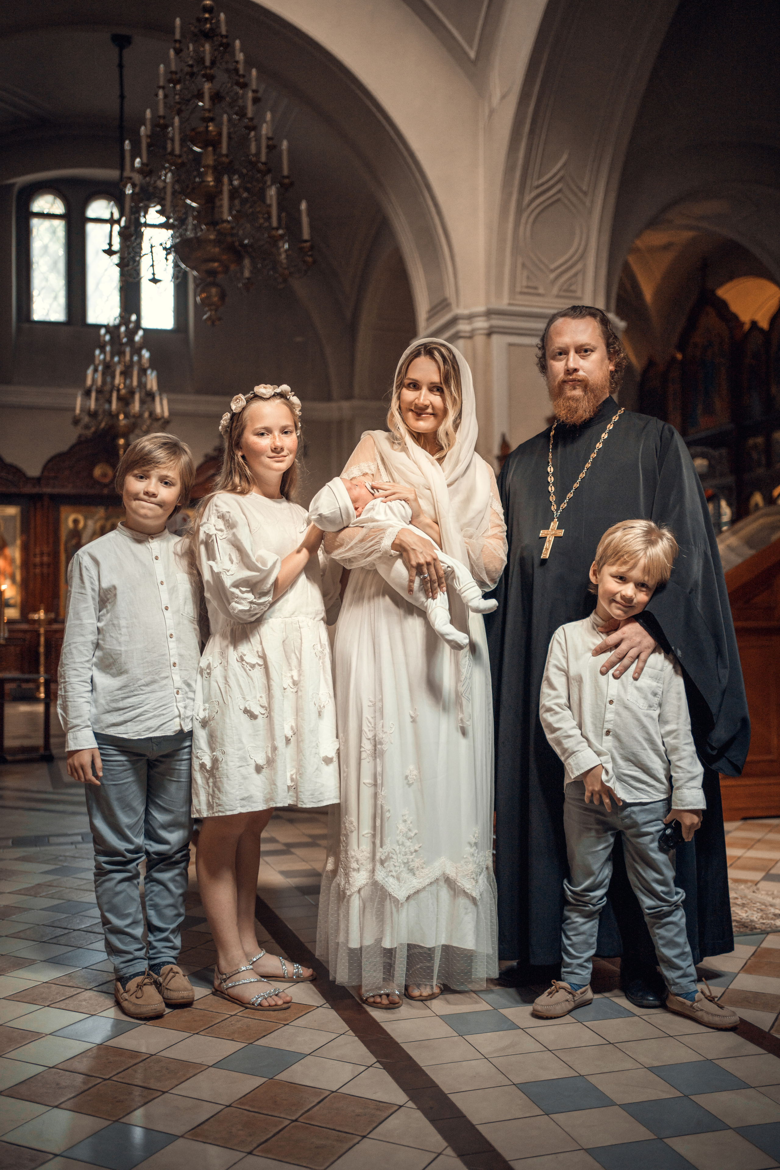 Крещение Федора. Храм Алексия, Человека Божия в Красном селе. Фотограф на Крещение в Москве Ткач Елена