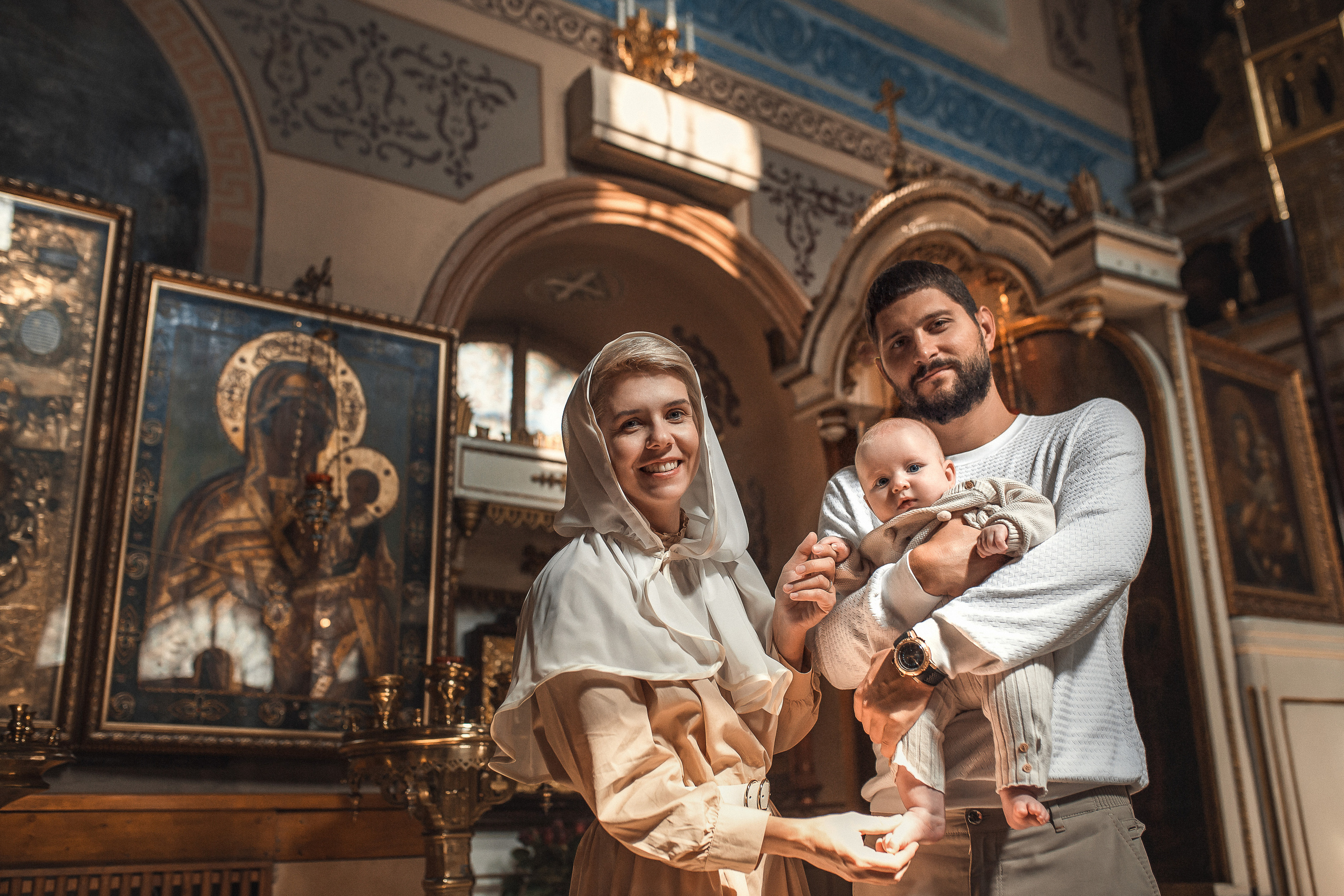 Крещение Луки. Храм Петра и Павла на Яузе. Фотограф на Крещение в Москве Ткач Елена