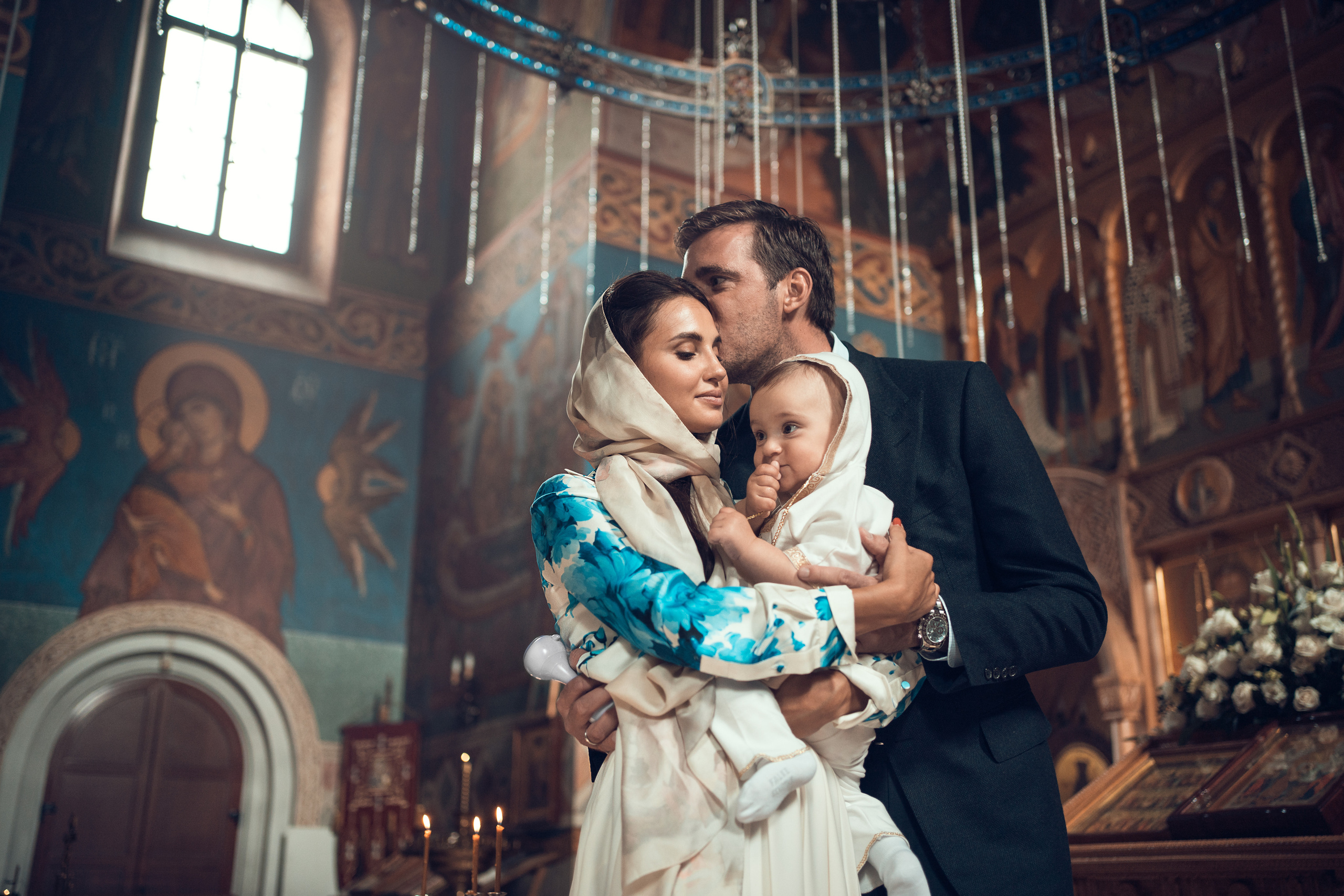 Крещение Даниила. Храм Иоанна Предтечи в Горках-8. Фотограф на Крещение в Москве Ткач Елена