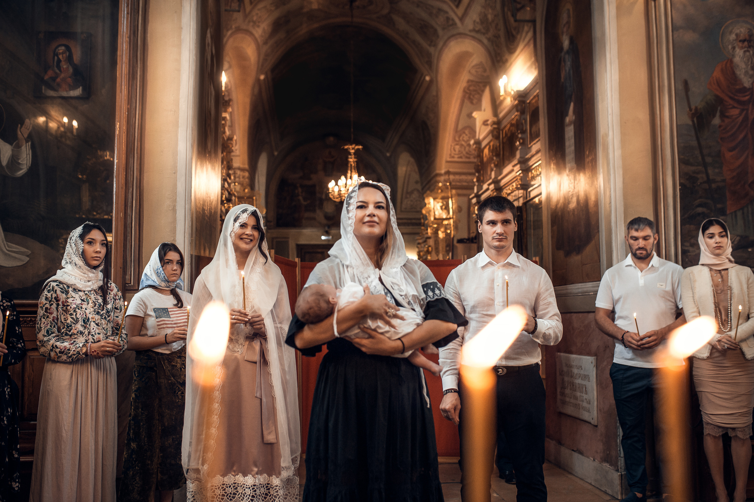 Крещение Кирилла. Храм Ильи Пророка на Ильинке. Фотограф на Крещение в Москве Ткач Елена