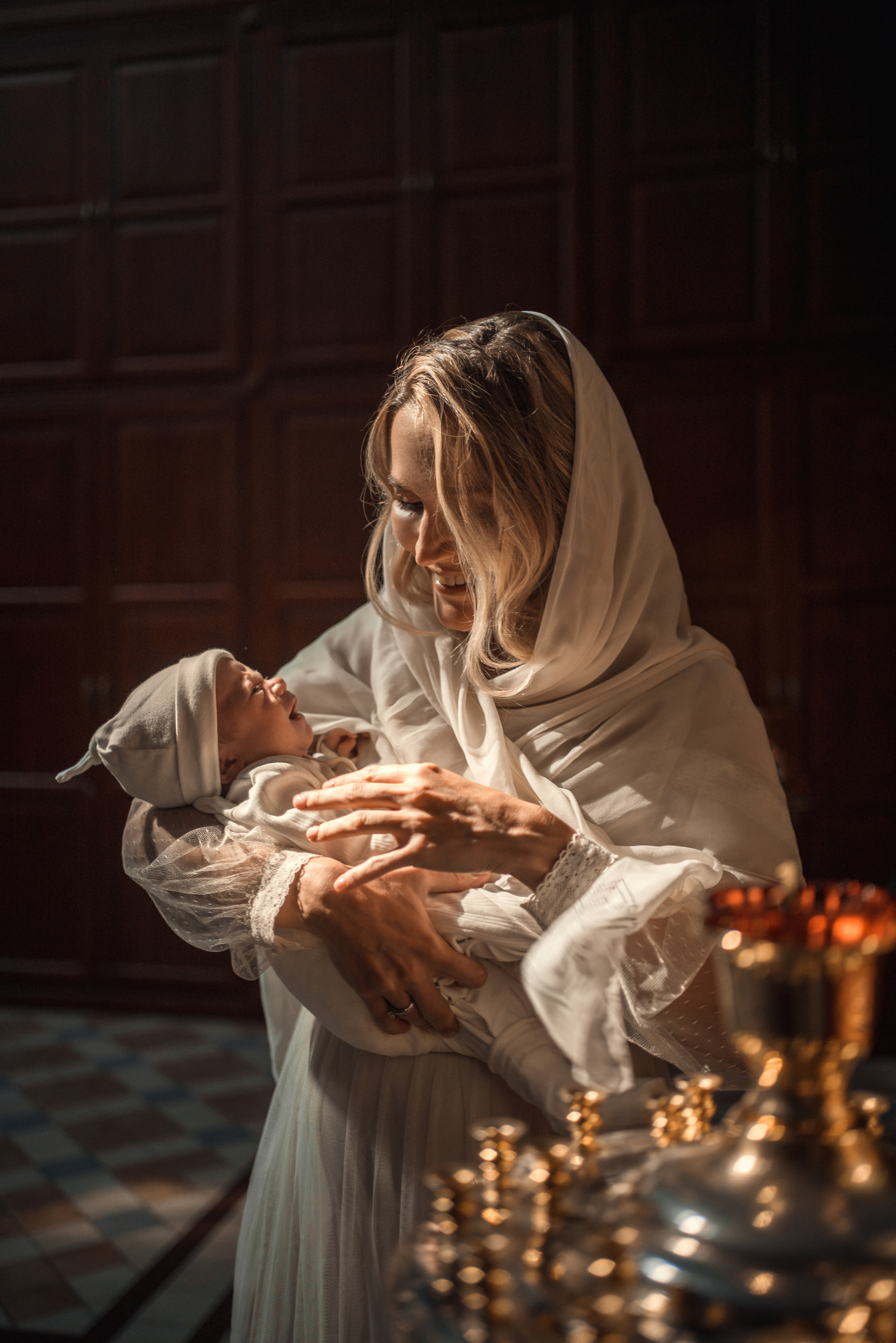 Крещение Федора. Храм Алексия, Человека Божия в Красном селе. Фотограф на Крещение в Москве Ткач Елена