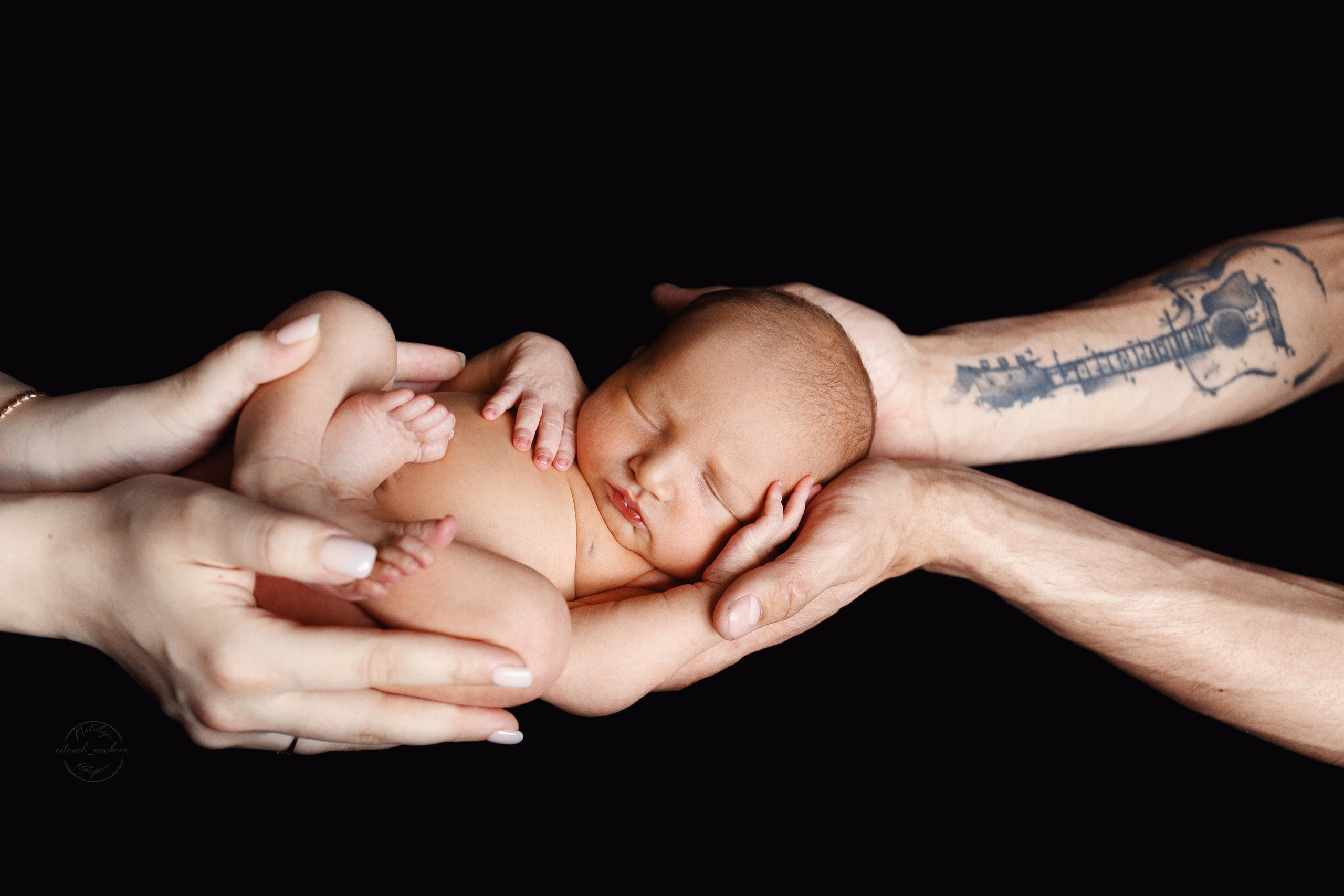 А. Ретушь новорожденных, обучение ретуши новорожденных, Наталия Коптяева