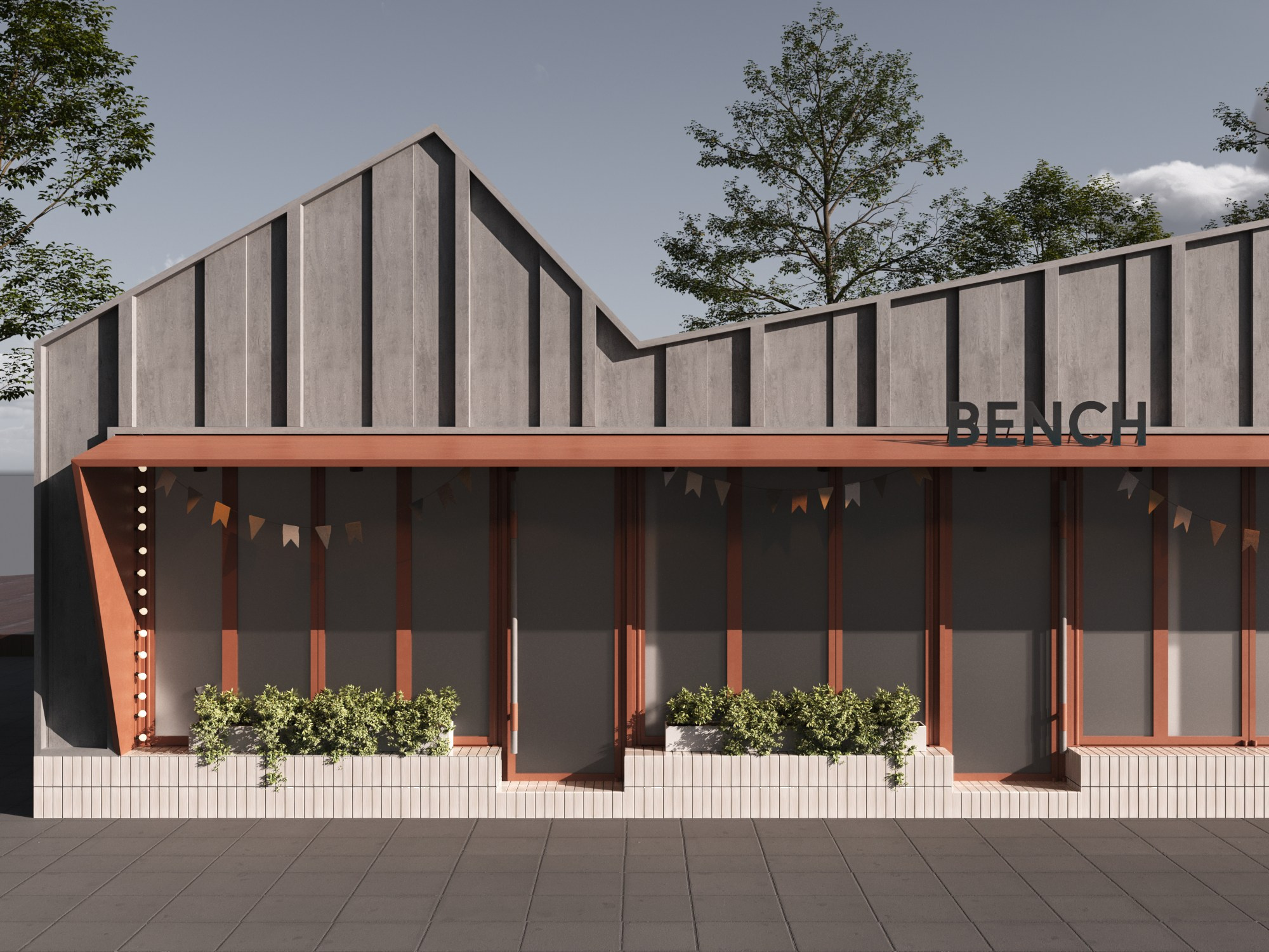 173. Cafe Krasnogorsk \ Фасад. Finoarte-portfolio